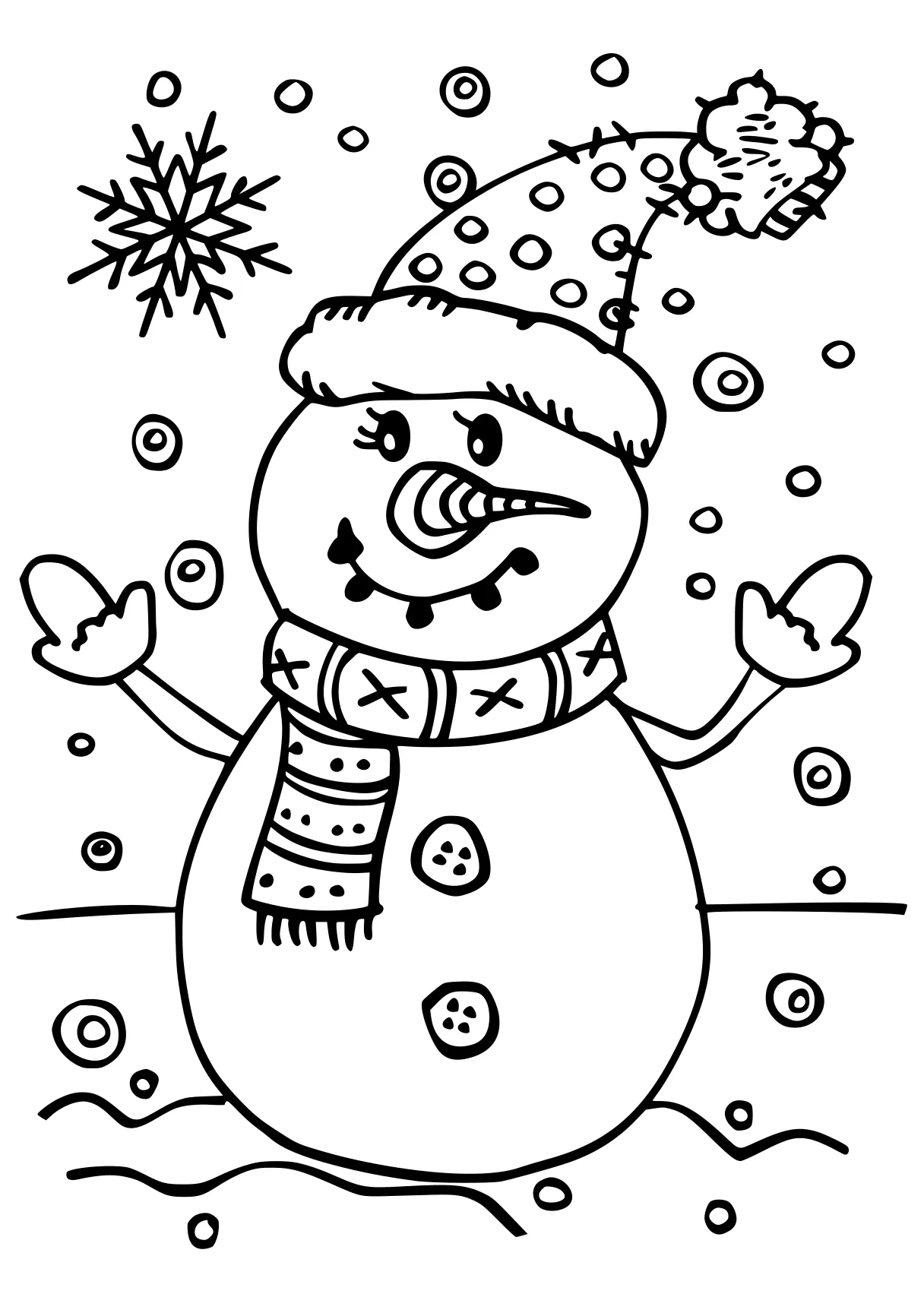 easy christmas coloring pages snowman, olaf, claus, free page downloads