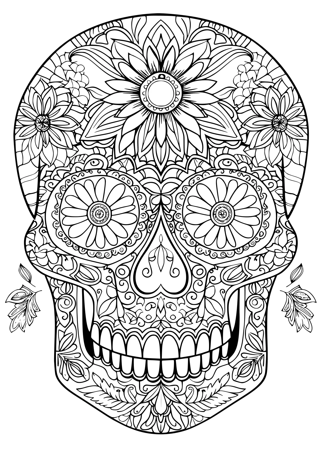 printable color by number for adults muertos, mandala, mandalas, free coloring page downloads