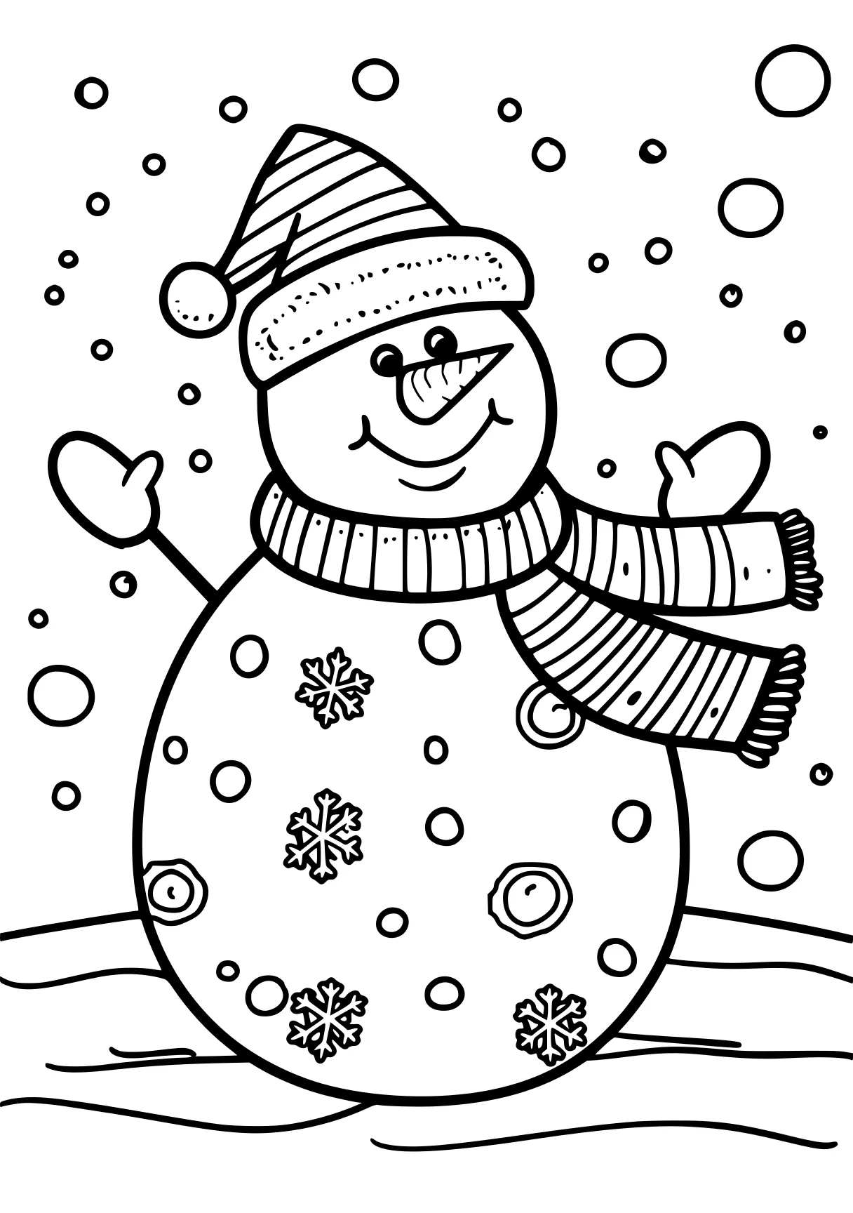 cute christmas coloring pages snowman, olaf, winter, free page downloads