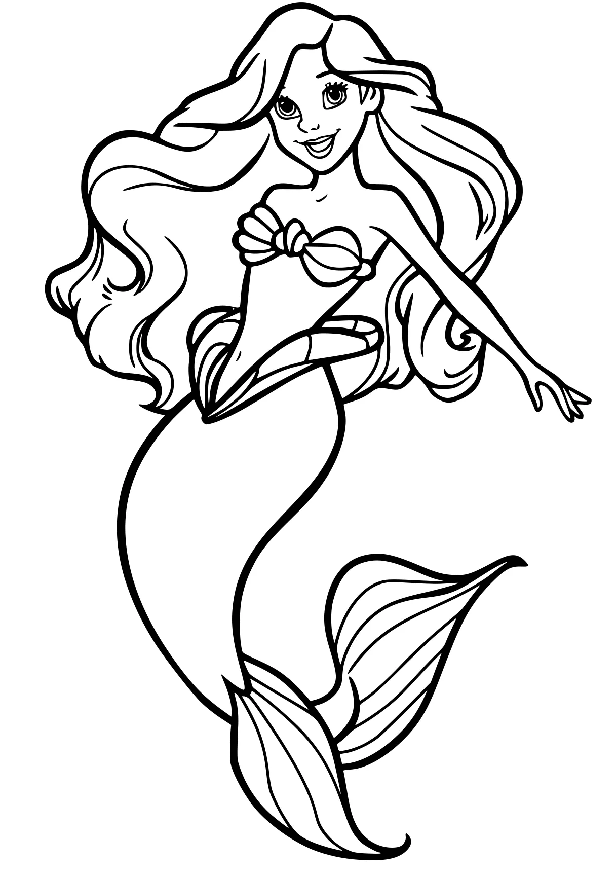 little mermaid coloring pages mermaid, ariel, siren, fish, free page downloads