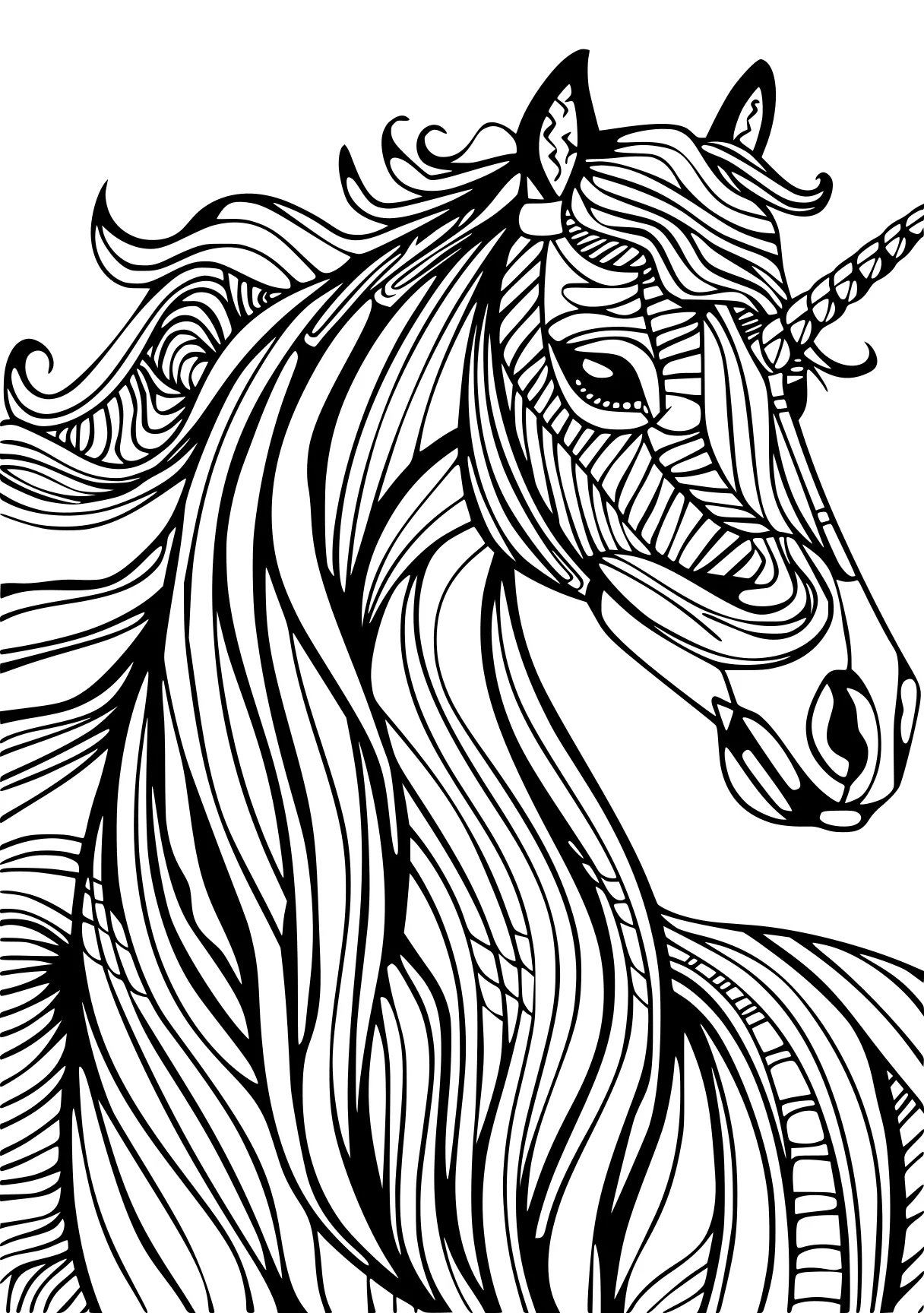 horse printable coloring pages unicorn, horse, pegasus, free page downloads