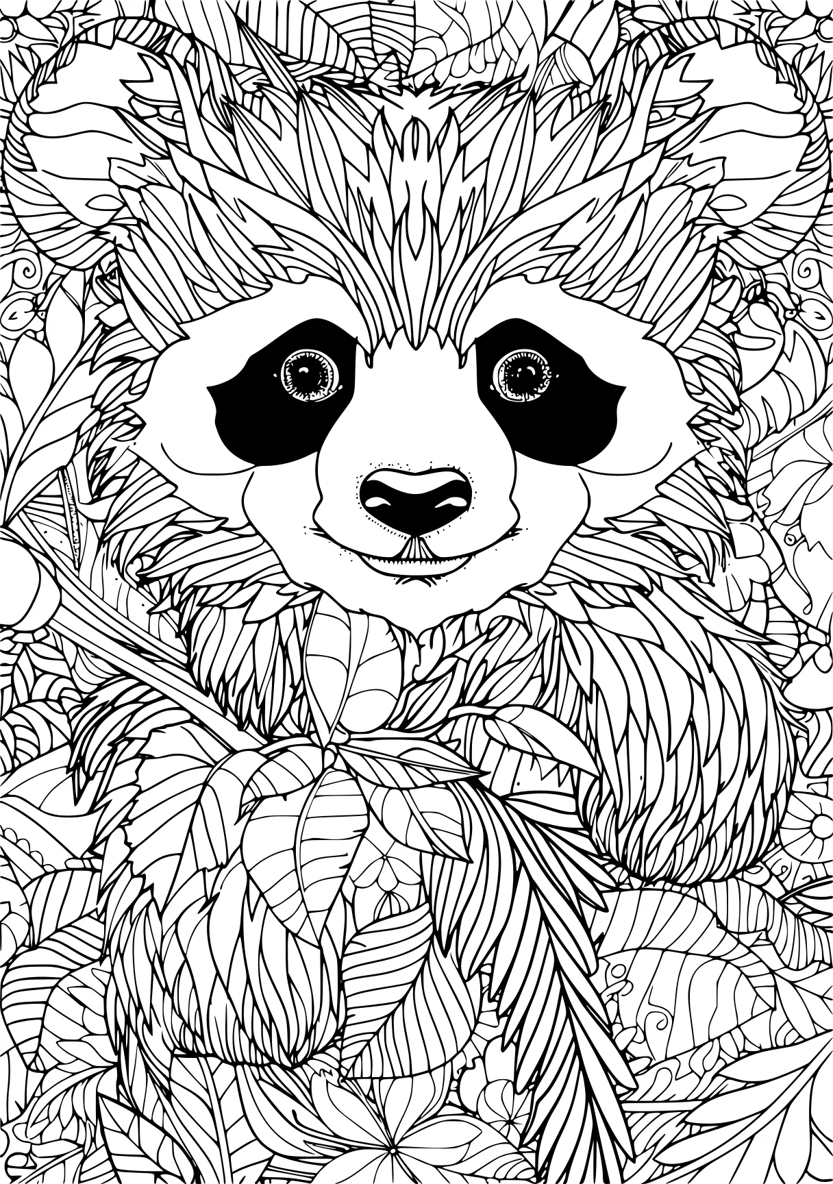 best coloring books for adults panda, koala, sloth, raccoon, racoon, free page downloads