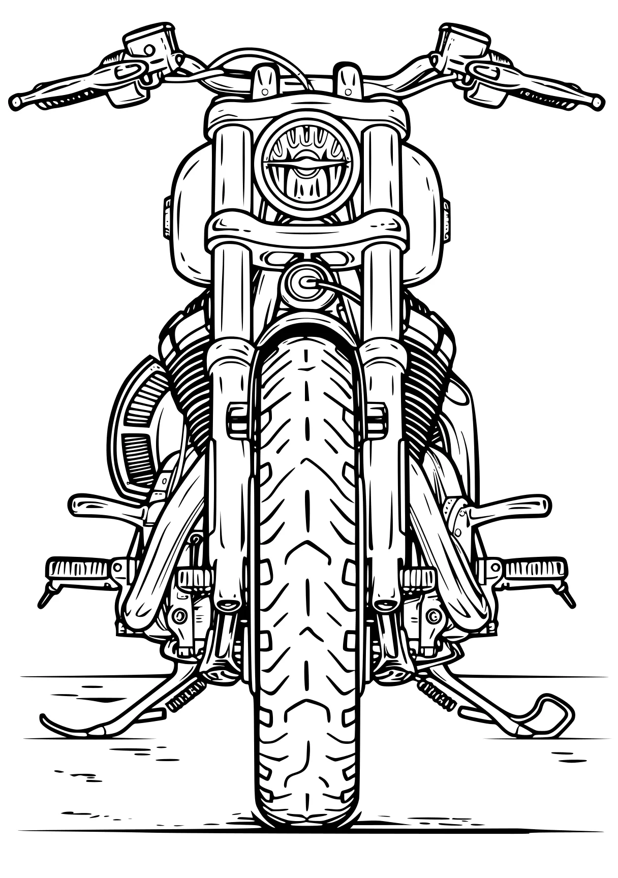 motorcycle coloring page motorcycle, engine, design, machine, bike, free downloads