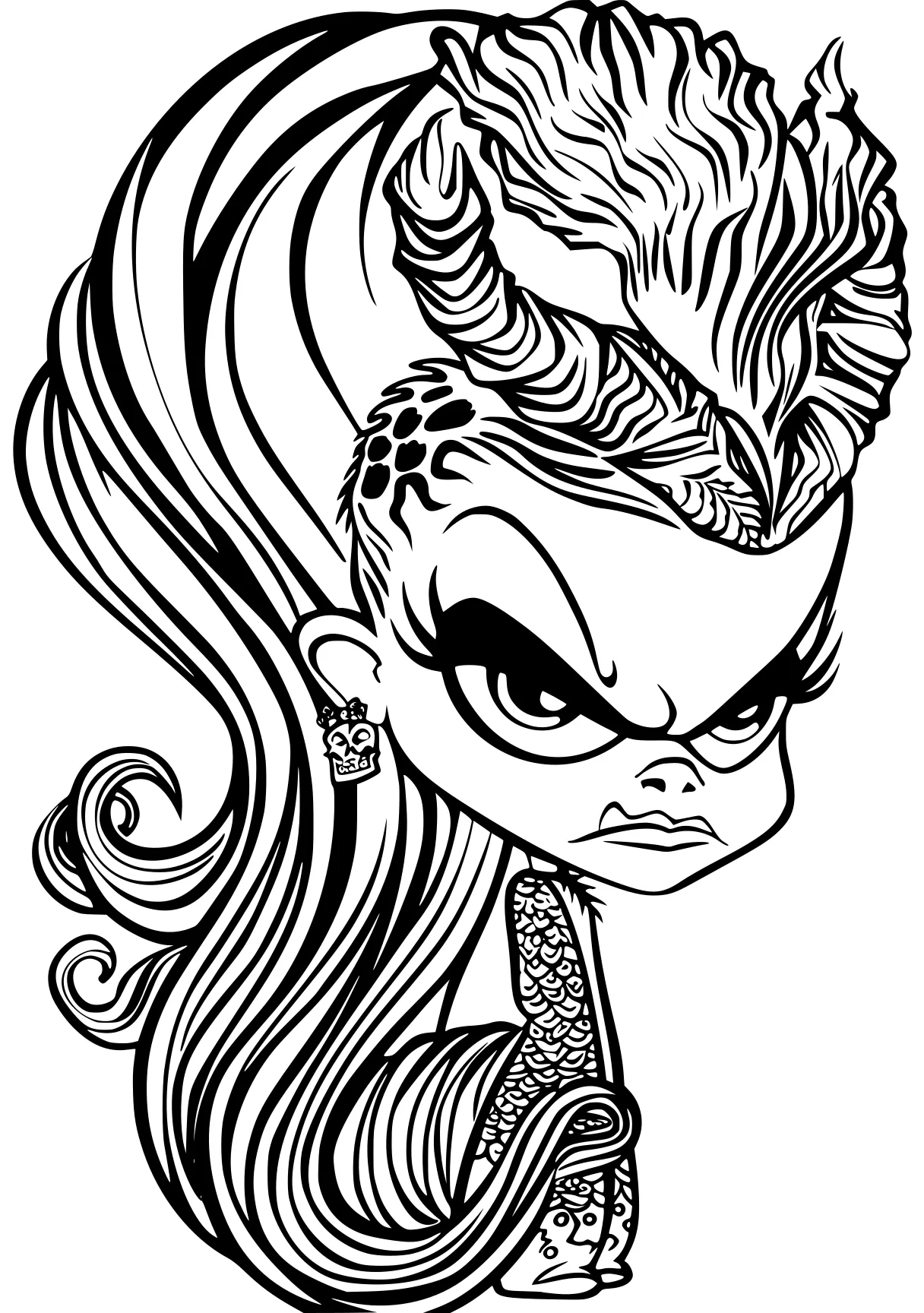 monster high coloring book winx, zentangle, illustrator, siren, glamrock, free page downloads