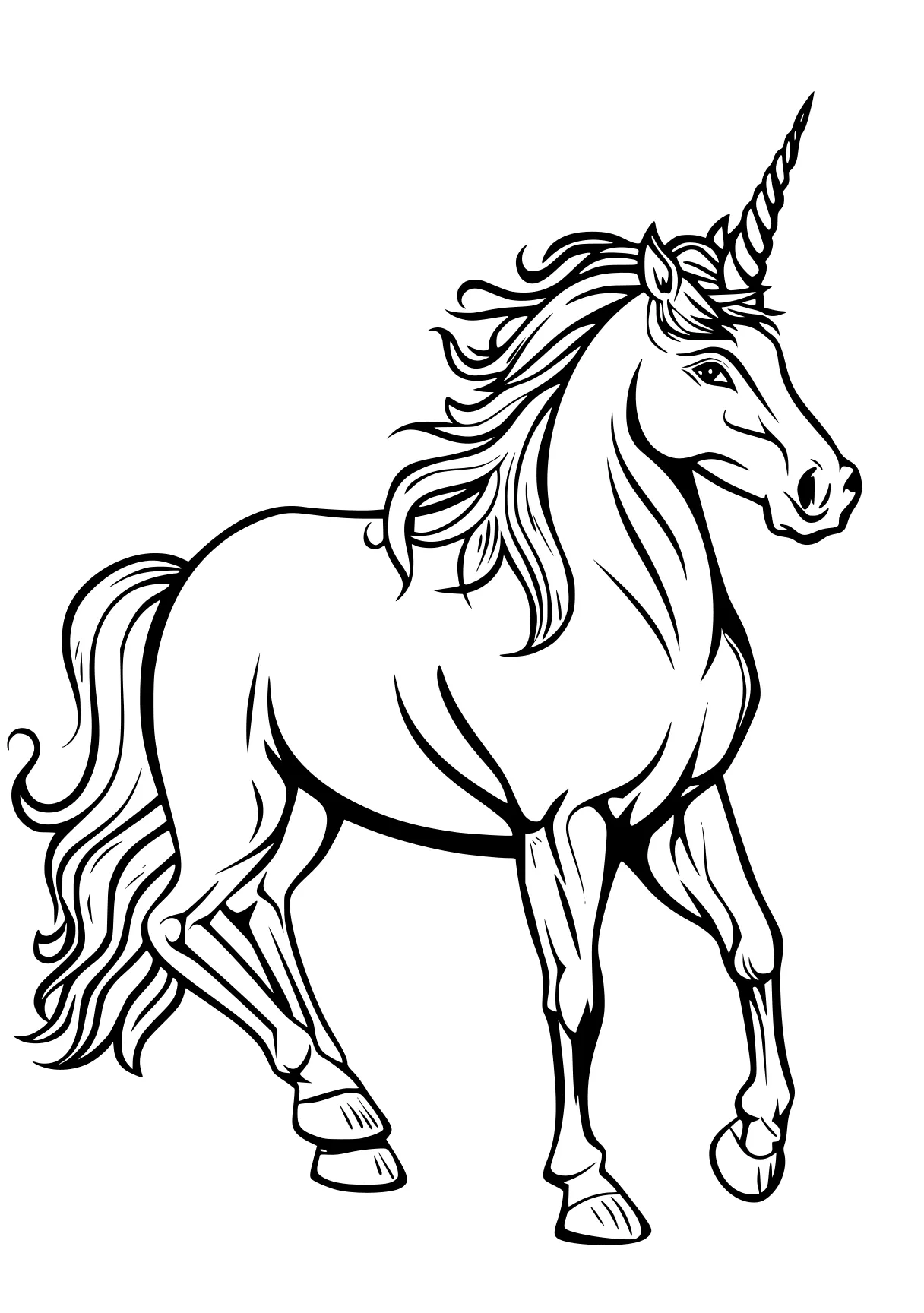 unicorn pictures to color horse, unicorn, pony, pegasus, alicorn, free coloring page downloads