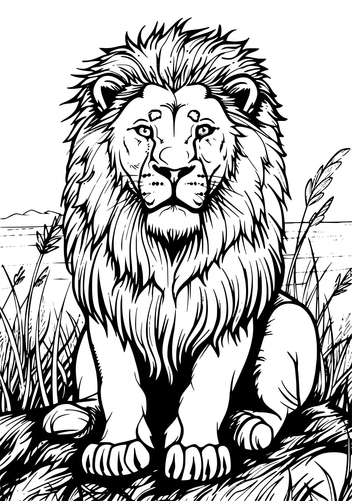 lion coloring page lion, lions, colouring, free downloads