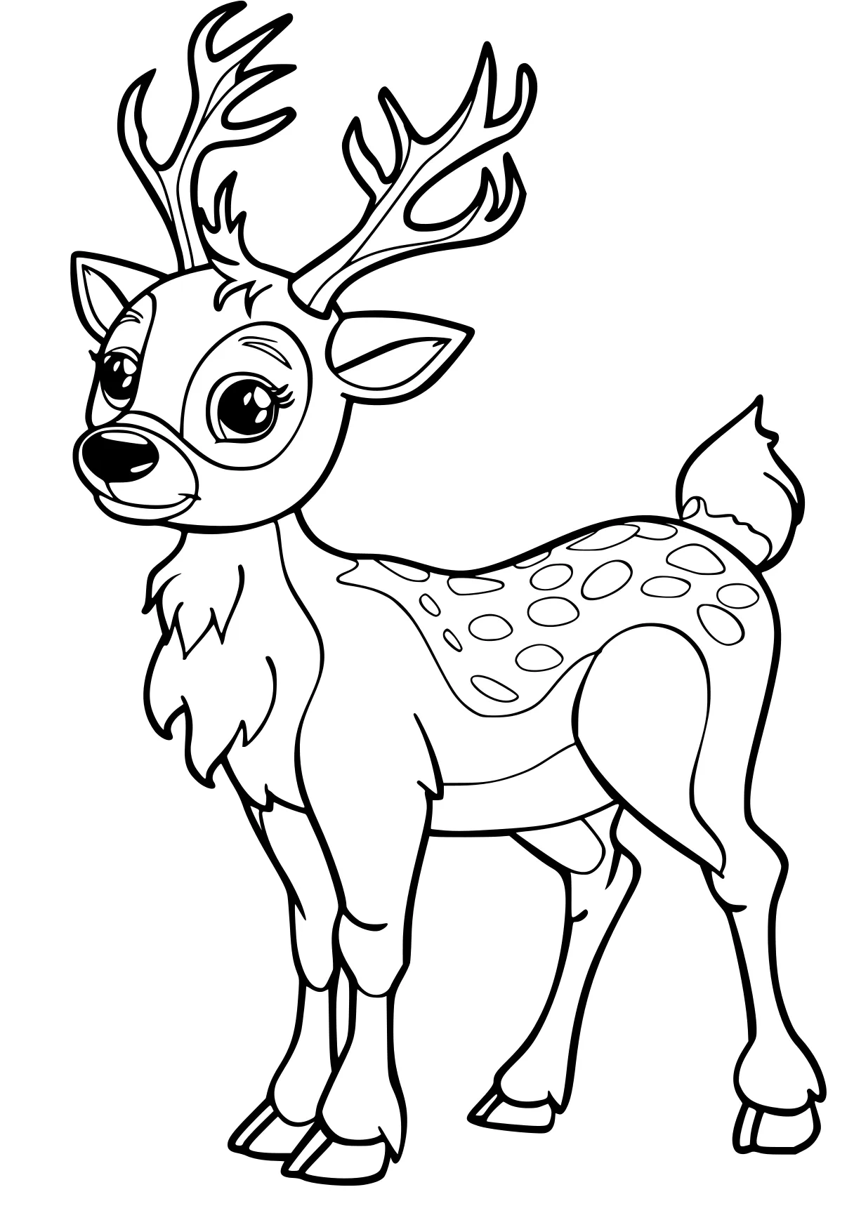 rudolph coloring page deer, reindeer, rudolph, bambi, free downloads