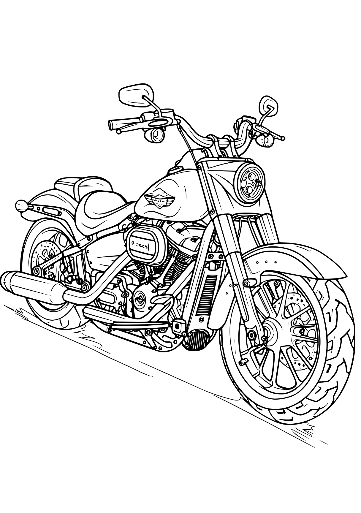 motorcycle coloring page motorcycle, bike, harley, free downloads