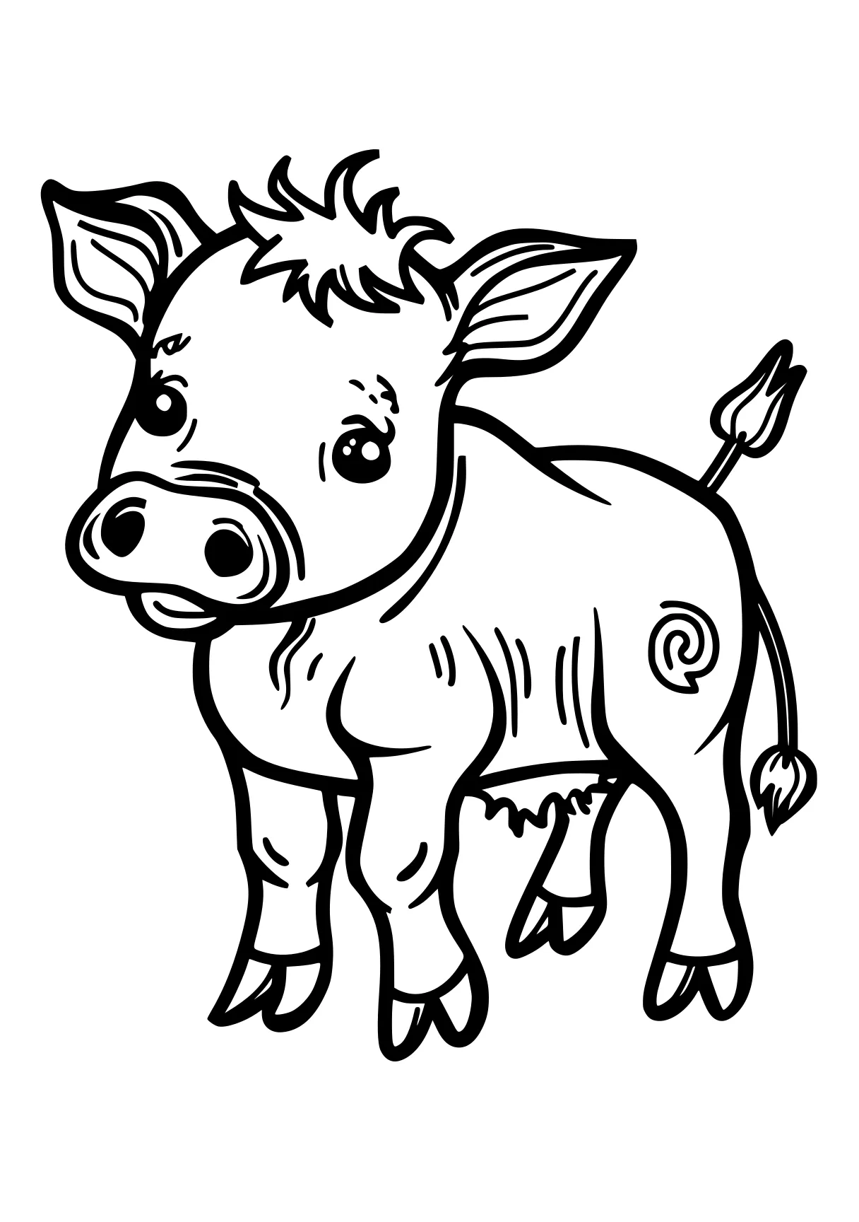 animals on the farm coloring pages pig, cow, piggy, rhino, peppa, free page downloads