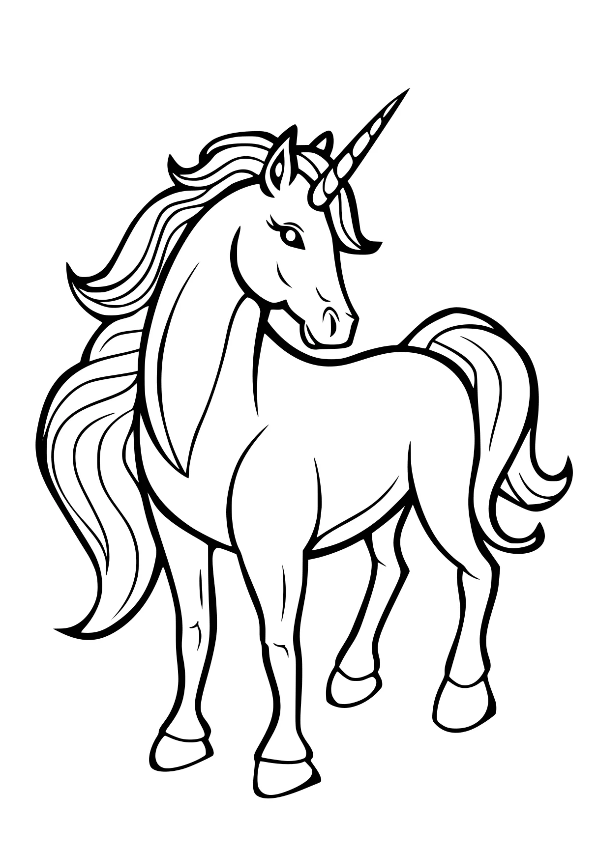 unicorn pictures to color unicorn, alicorn, pony, caticorn, horse, free coloring page downloads