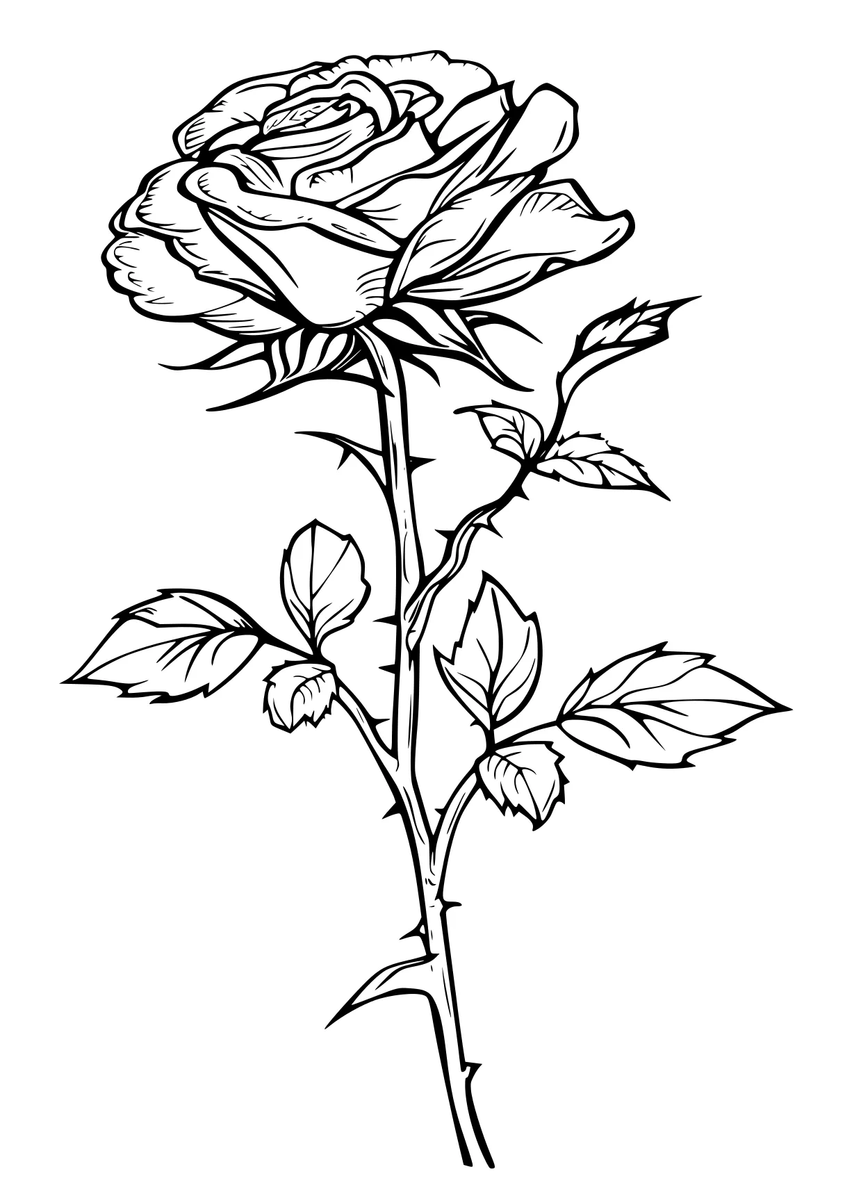 rose coloring pages plant, rosa, flower, rose, free page downloads