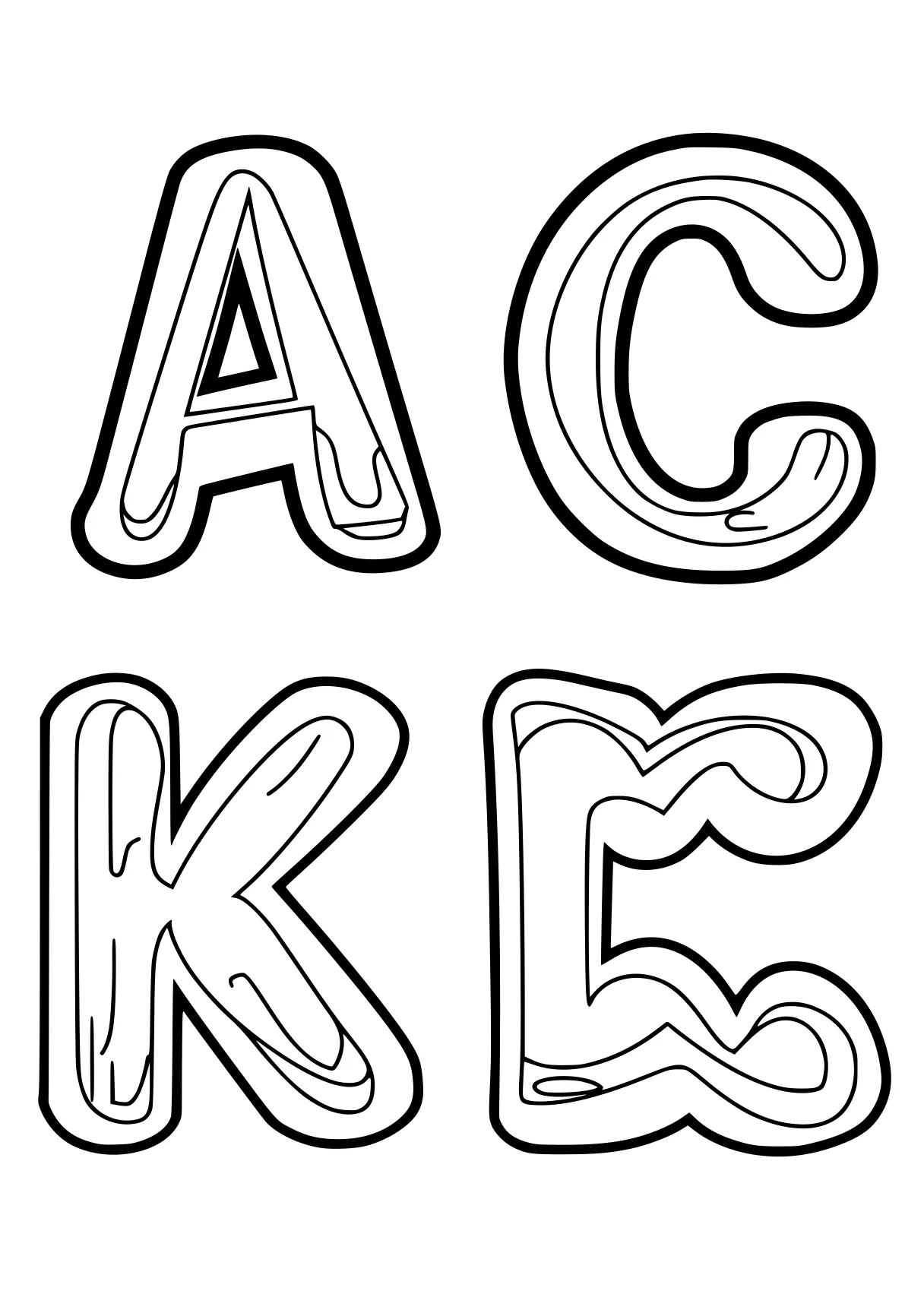 abc coloring pages, abc, a4, acid, free page downloads