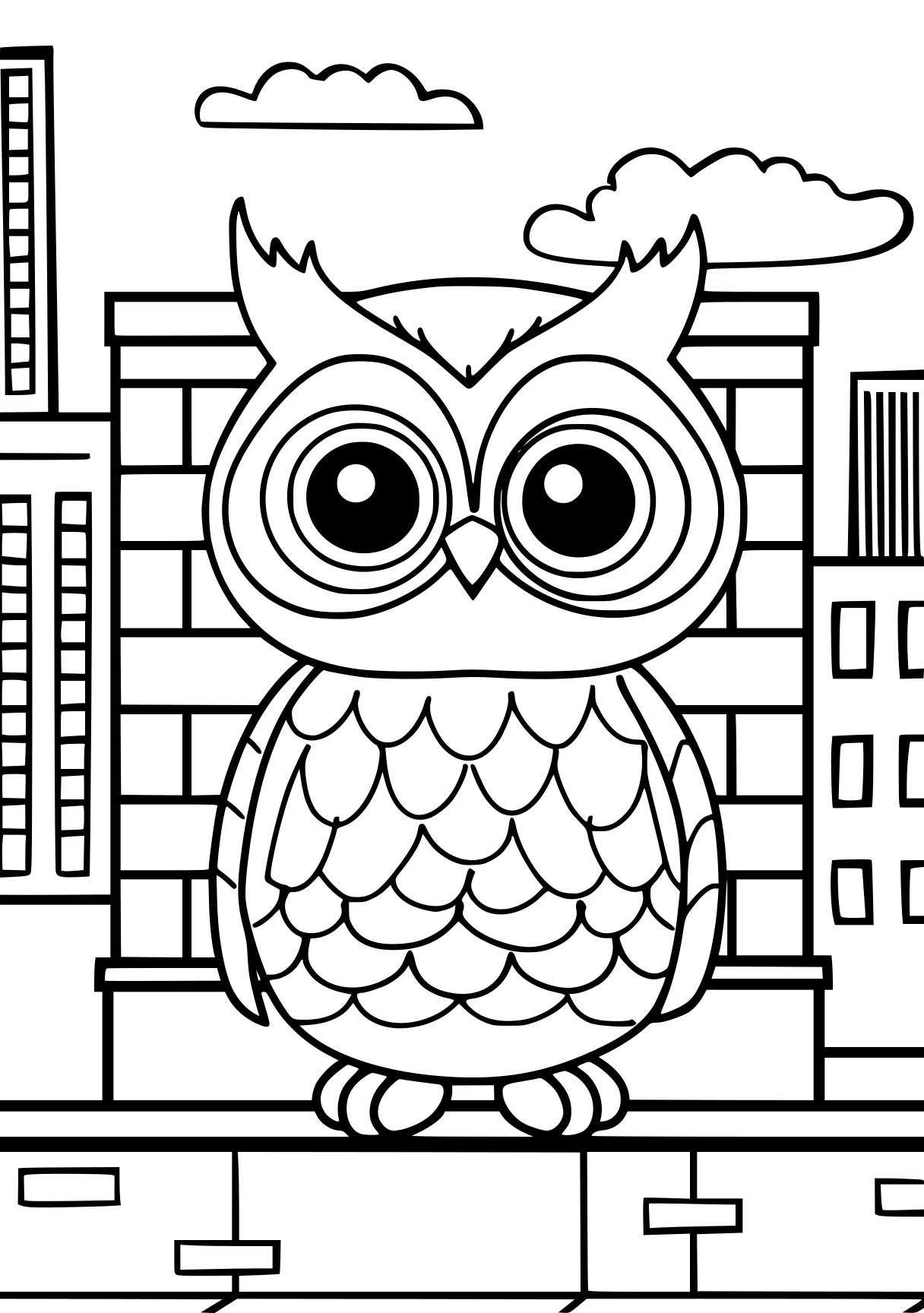 bluey coloring owl, illustrator, colouring, free page downloads