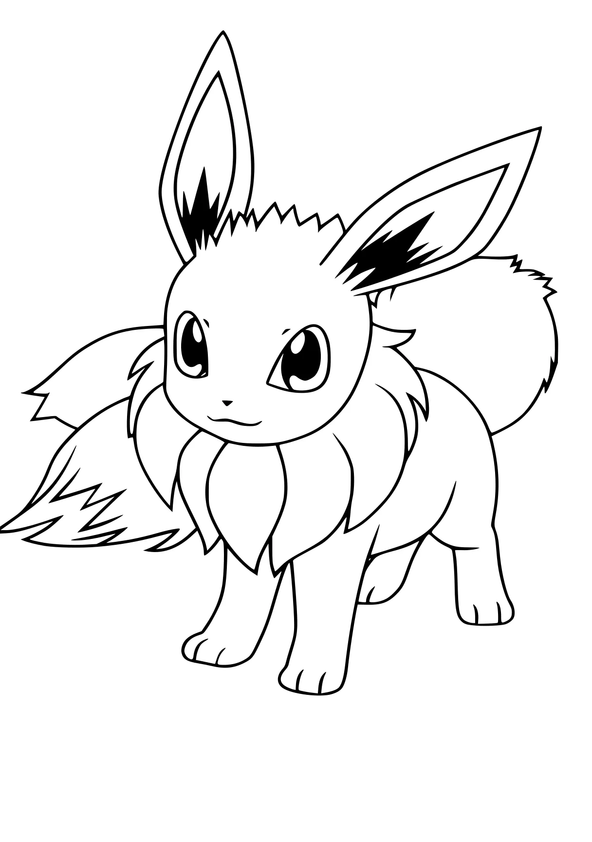 pokemon coloring pages printable eevee, sylveon, scorbunny, caticorn, molang, free page downloads