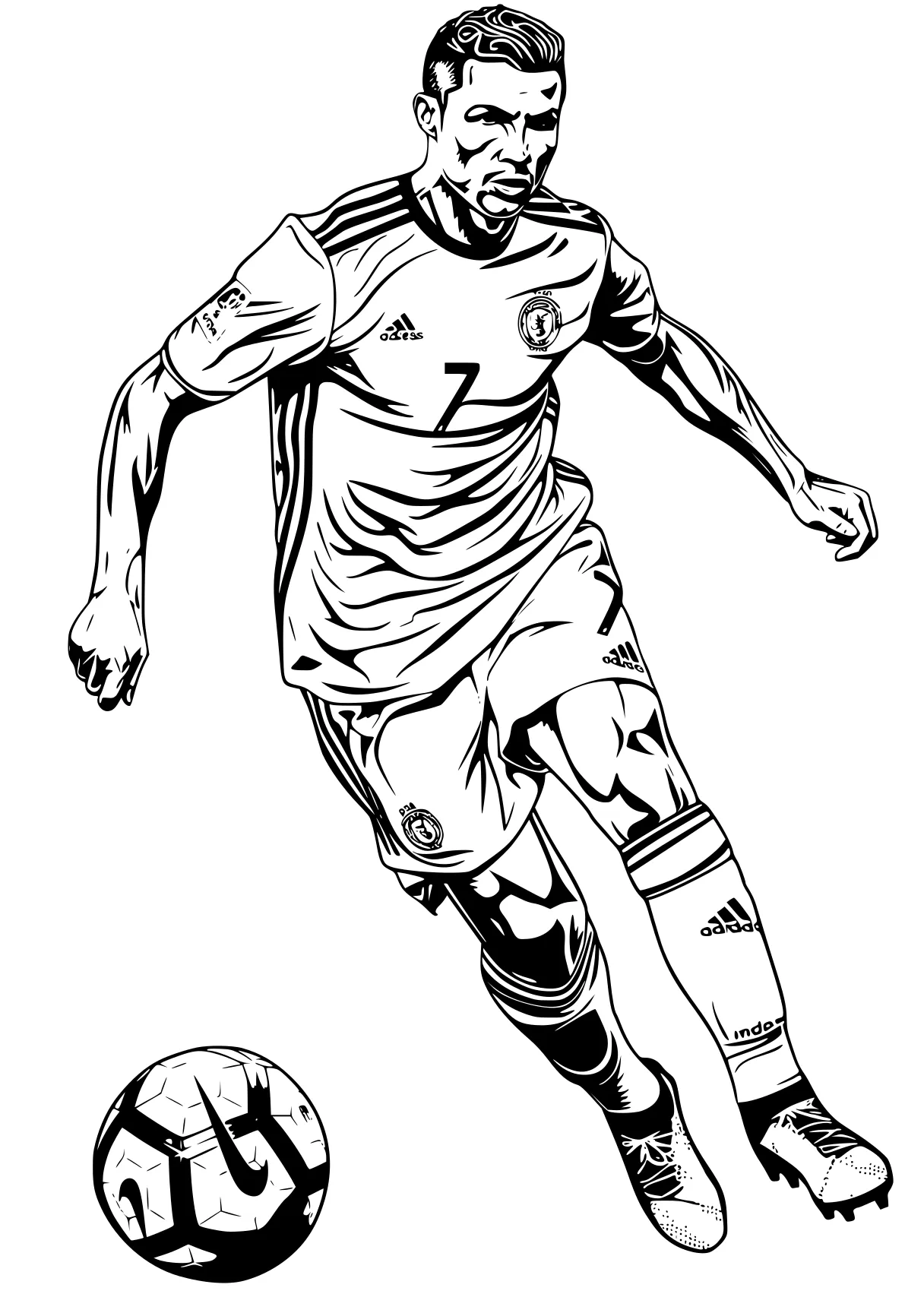 ronaldo coloring page soccer, ronaldo, messi, player, xavi, free downloads