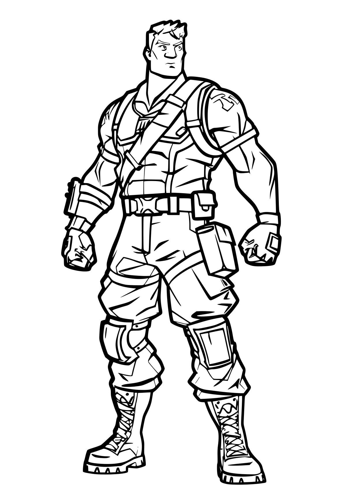 fortnite coloring pages soldier, ranger, broly, firefighter, tank, free page downloads