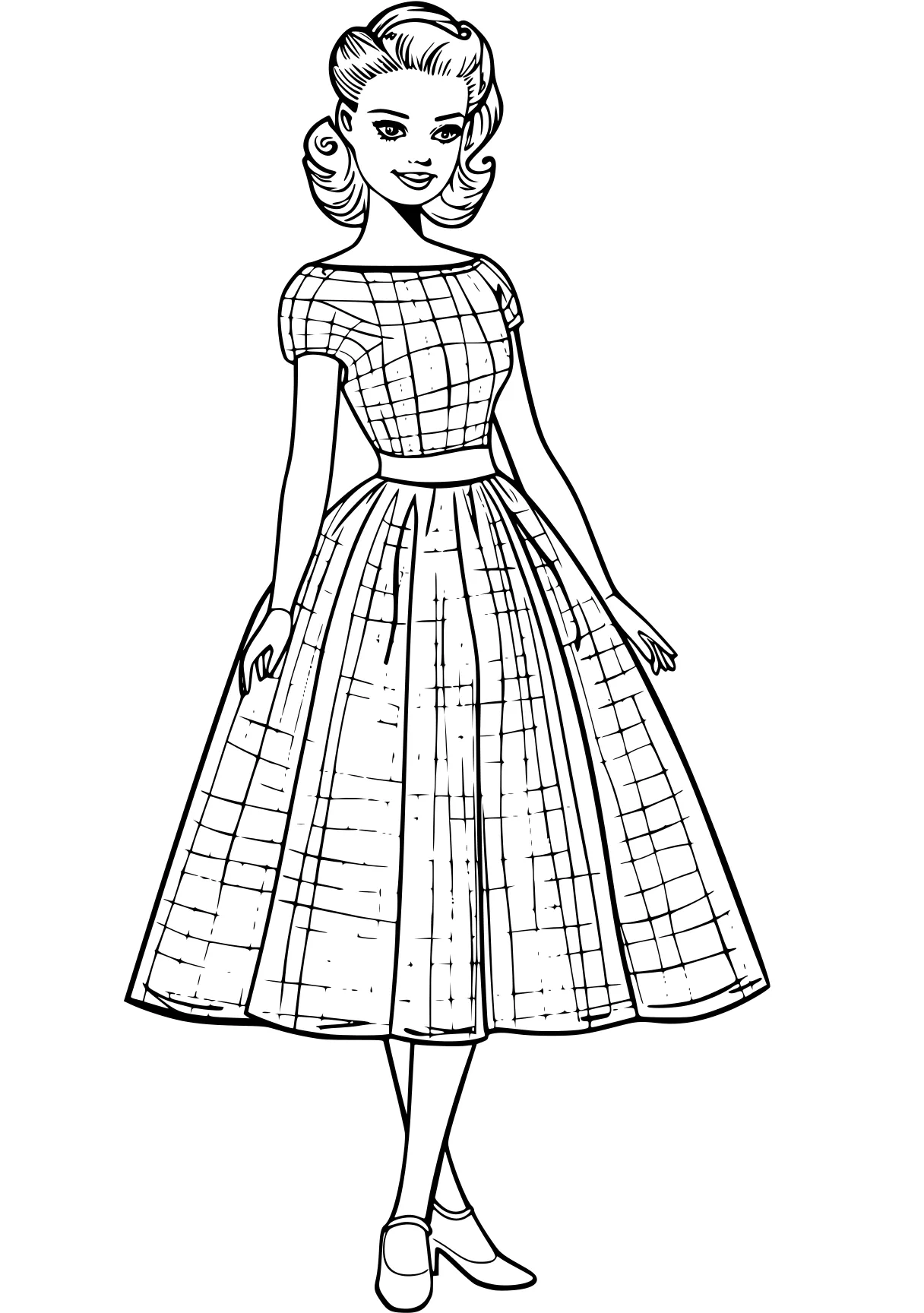 barbie doll coloring pages dresses, clothes, betty, lady, daisy, free page downloads