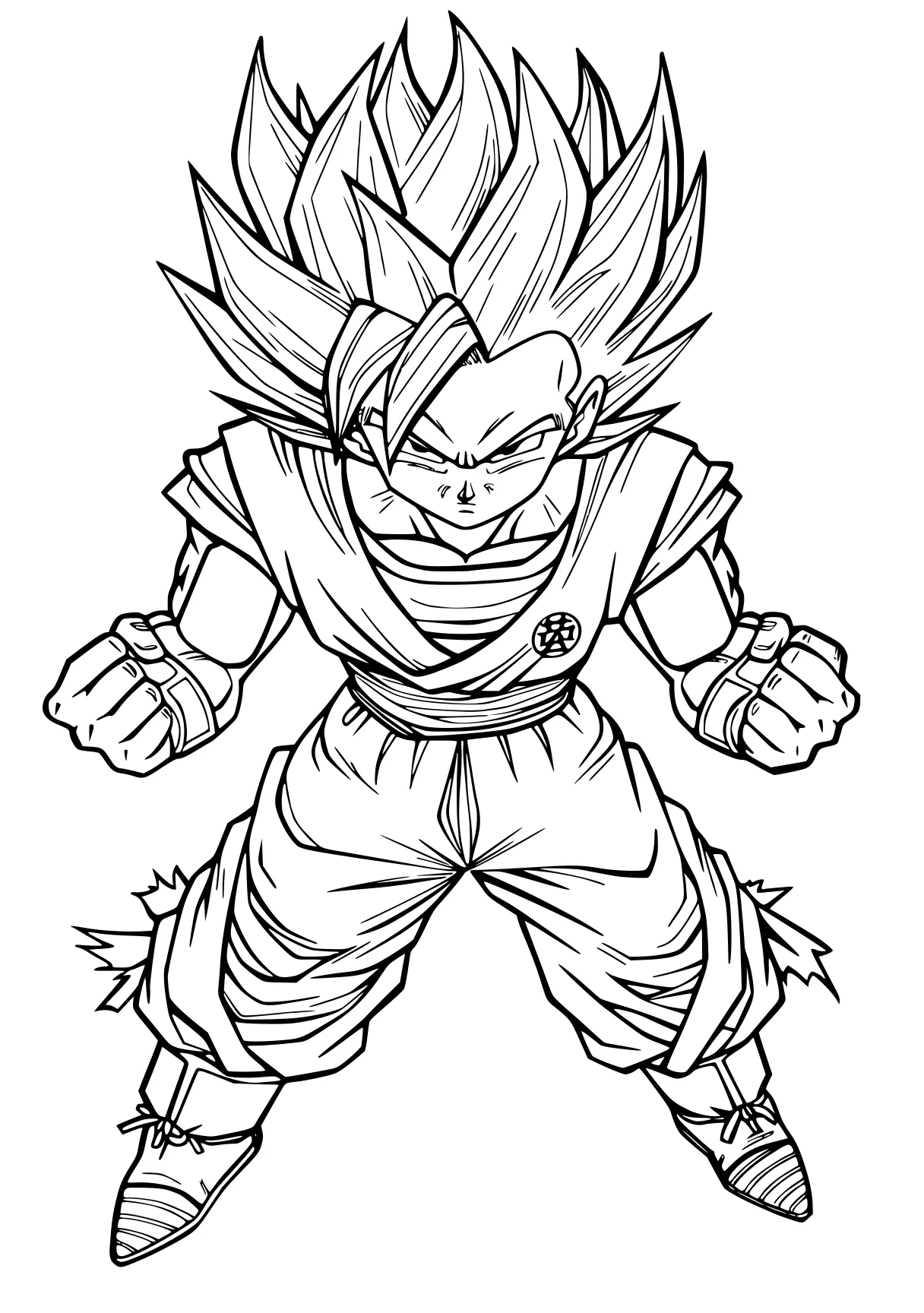 dragon ball z coloring pages gogeta, vegeta, goku, broly, vegito, free page downloads