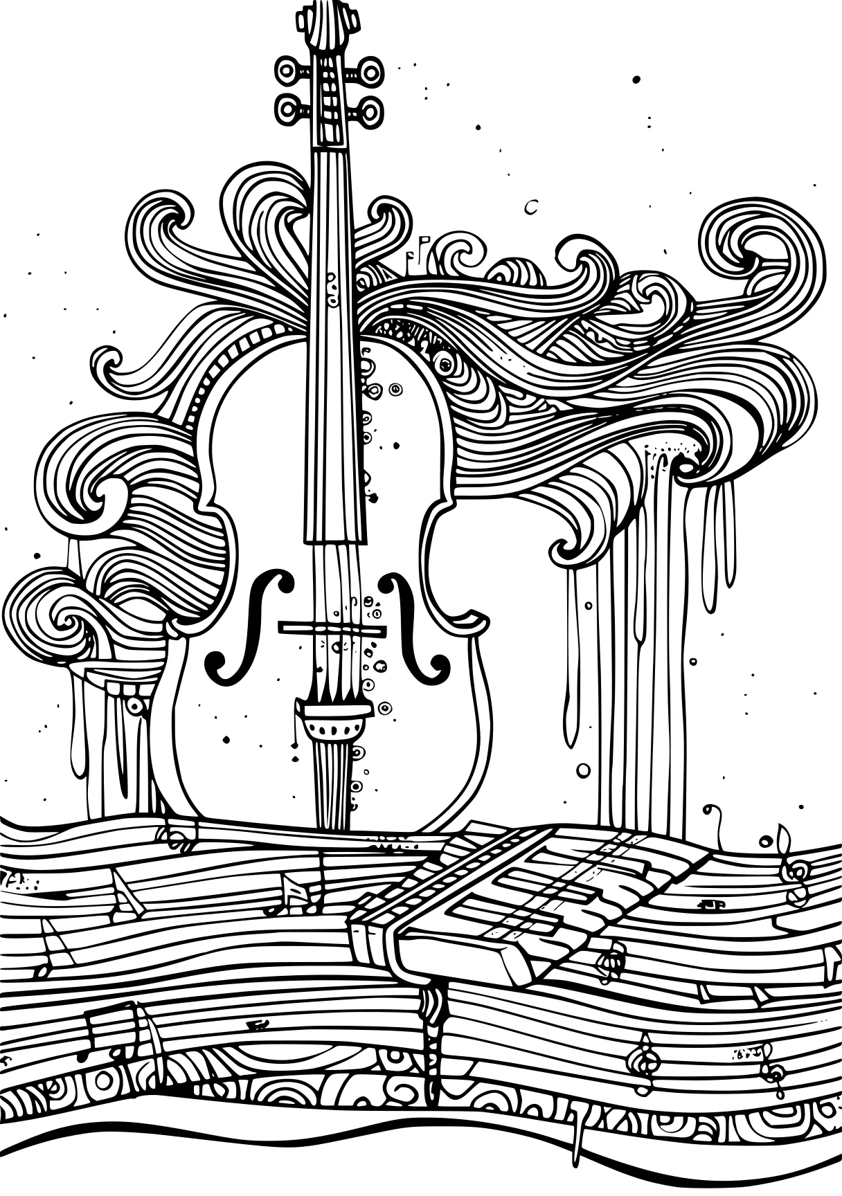 my melody coloring page music, piano, tornado, free downloads