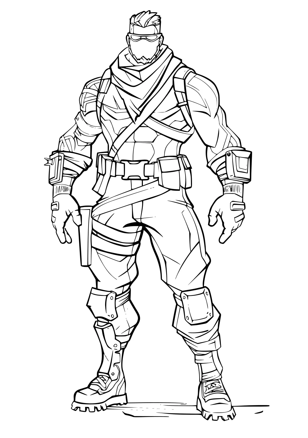 fortnite coloring pages soldier, ranger, pencils, kakashi, hunter, free page downloads