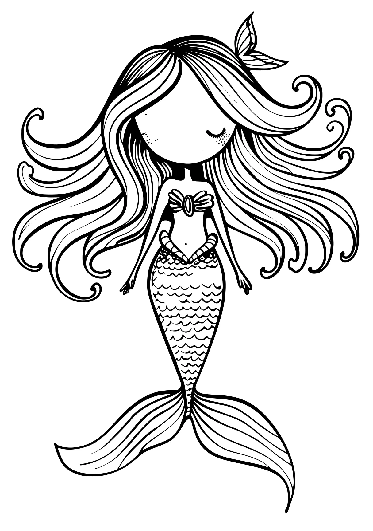 mermaid coloring pages mermaid, siren, ariel, fish, zentangle, free page downloads