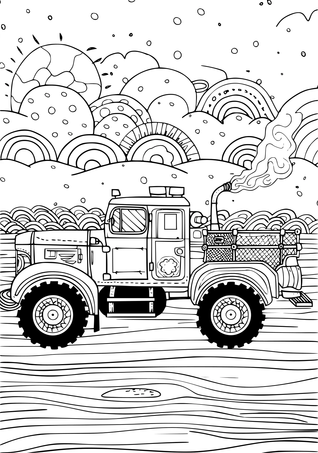 fire engine colouring pages, truck, jeep, trucks, free coloring page downloads