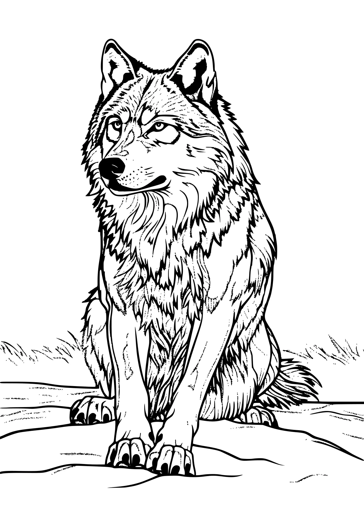 wolf coloring pages wolf, werewolf, husky, polar, free page downloads