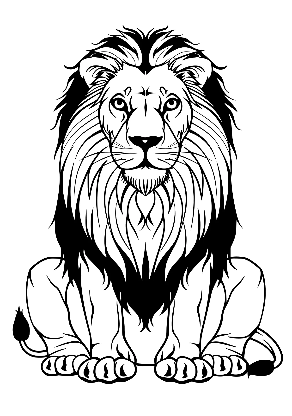 lion coloring page lion, lions, tiger, illustrator, free downloads