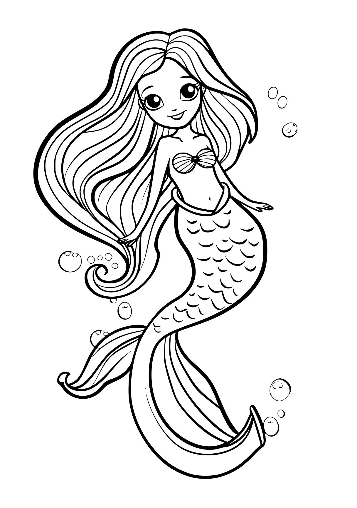 mermaid coloring sheet mermaid, ariel, fish, siren, seahorse, free page downloads