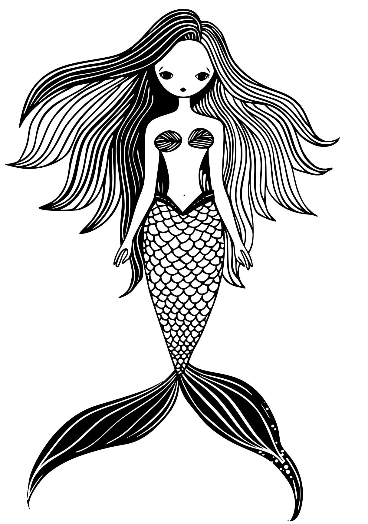 mermaid coloring sheet mermaid, siren, ariel, fish, zentangle, free page downloads