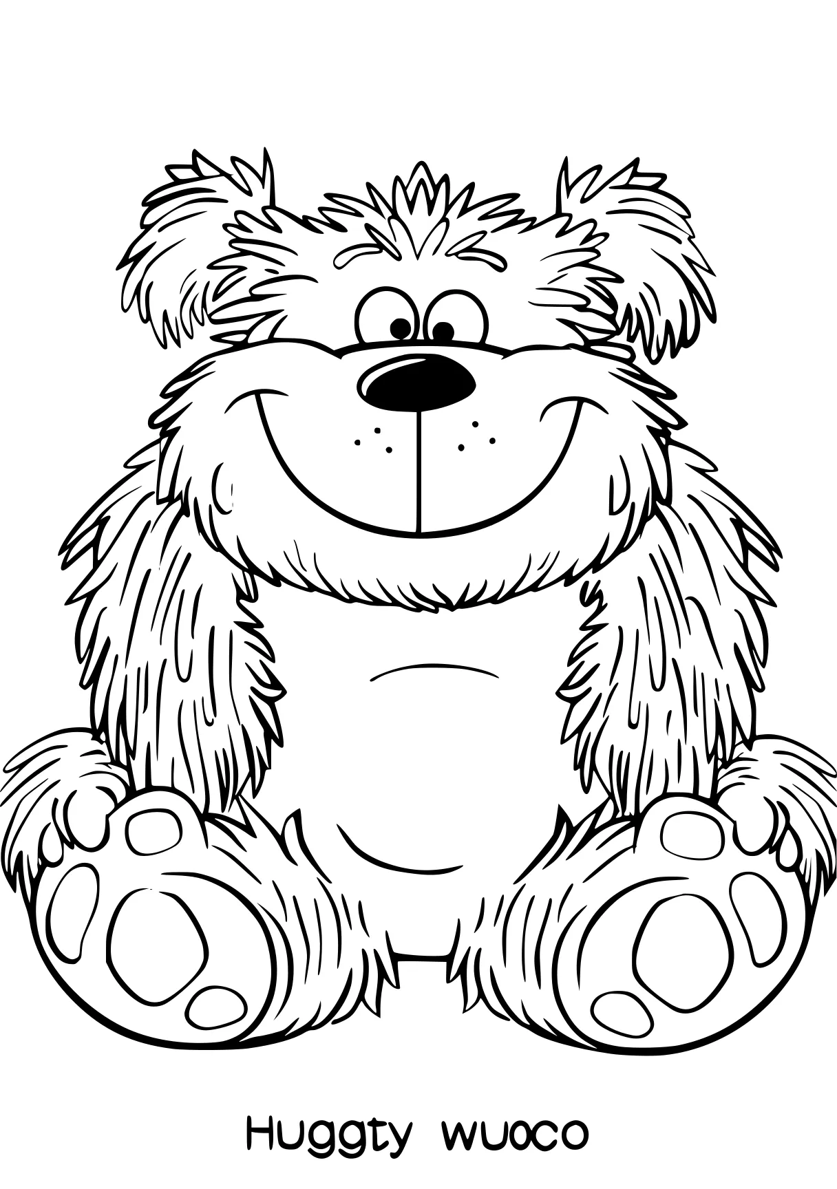 huggy wuggy color page hedgehog, dog, clifford, yorkie, bear, free coloring downloads