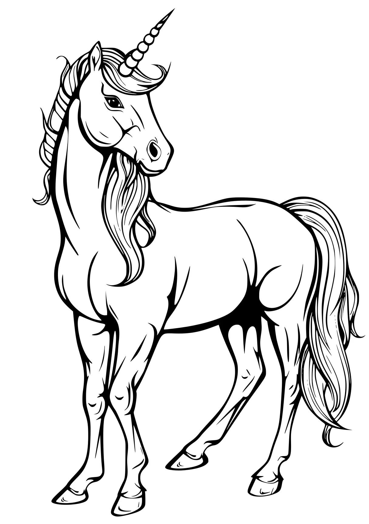 unicorn coloring horse, unicorn, pony, alicorn, caticorn, free page downloads