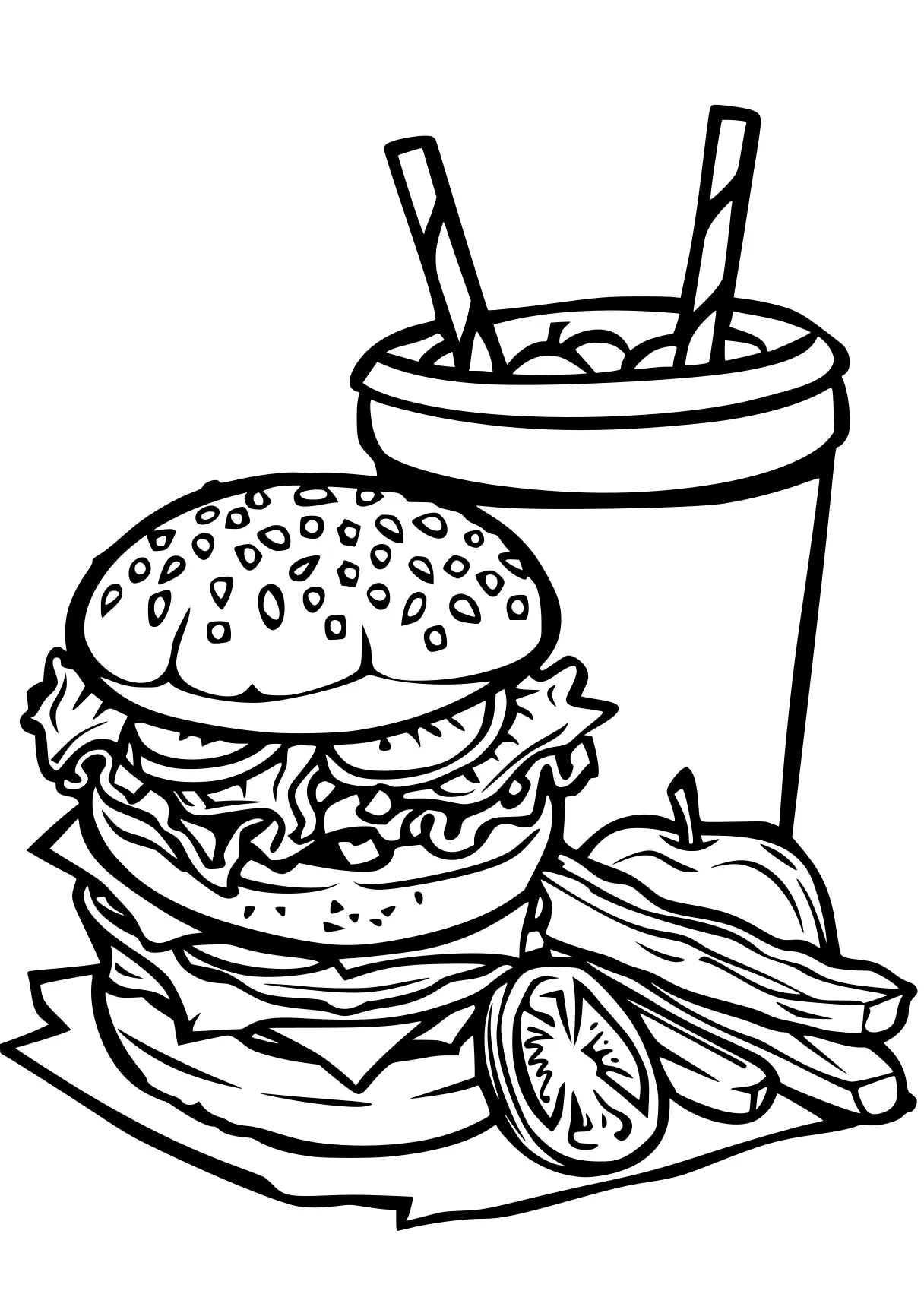 food coloring sheets burger, foods, illustrator, freddy's, food, free page downloads