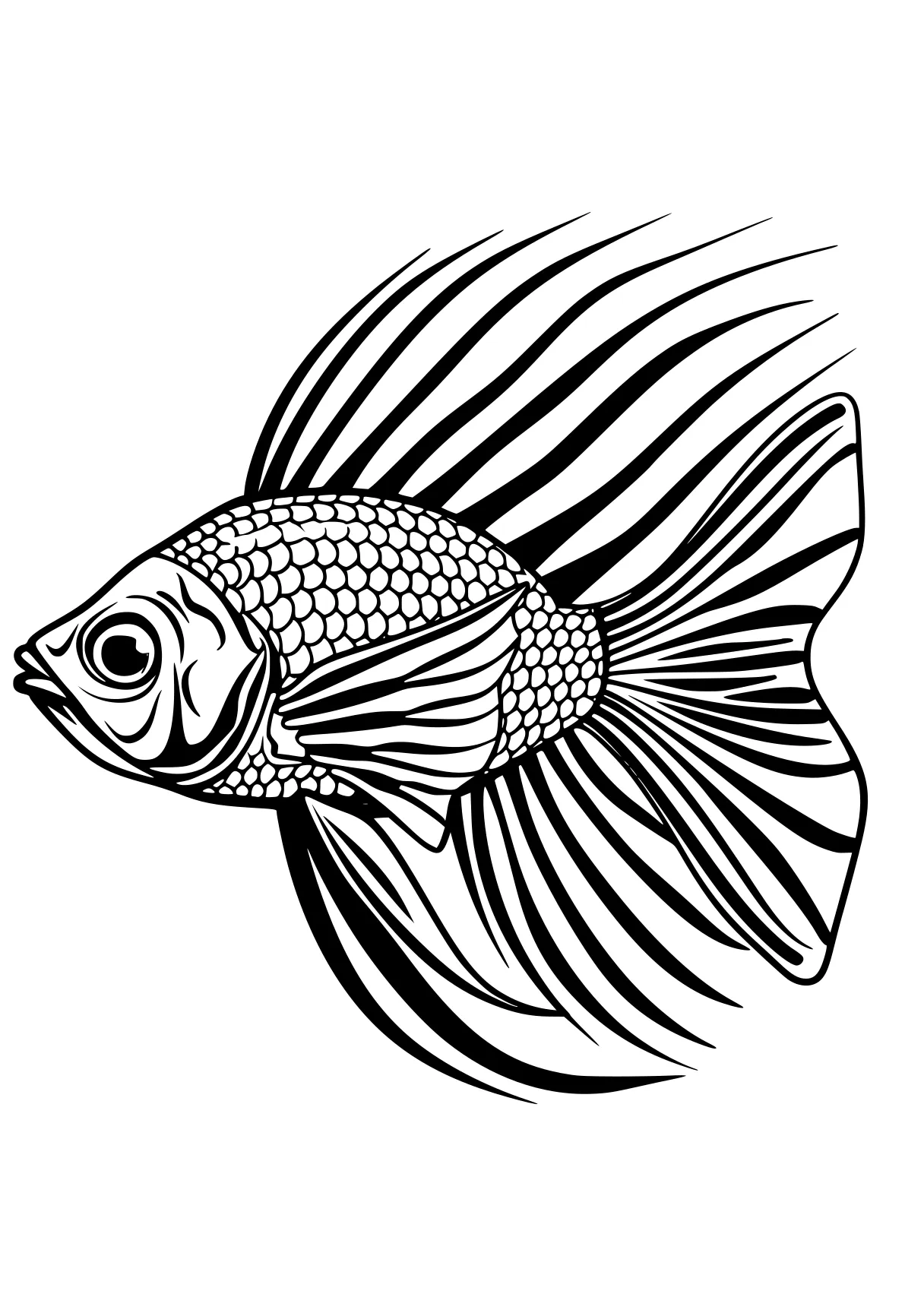 fish coloring pages fish, wall, guppies, illustrator, nemo, free page downloads