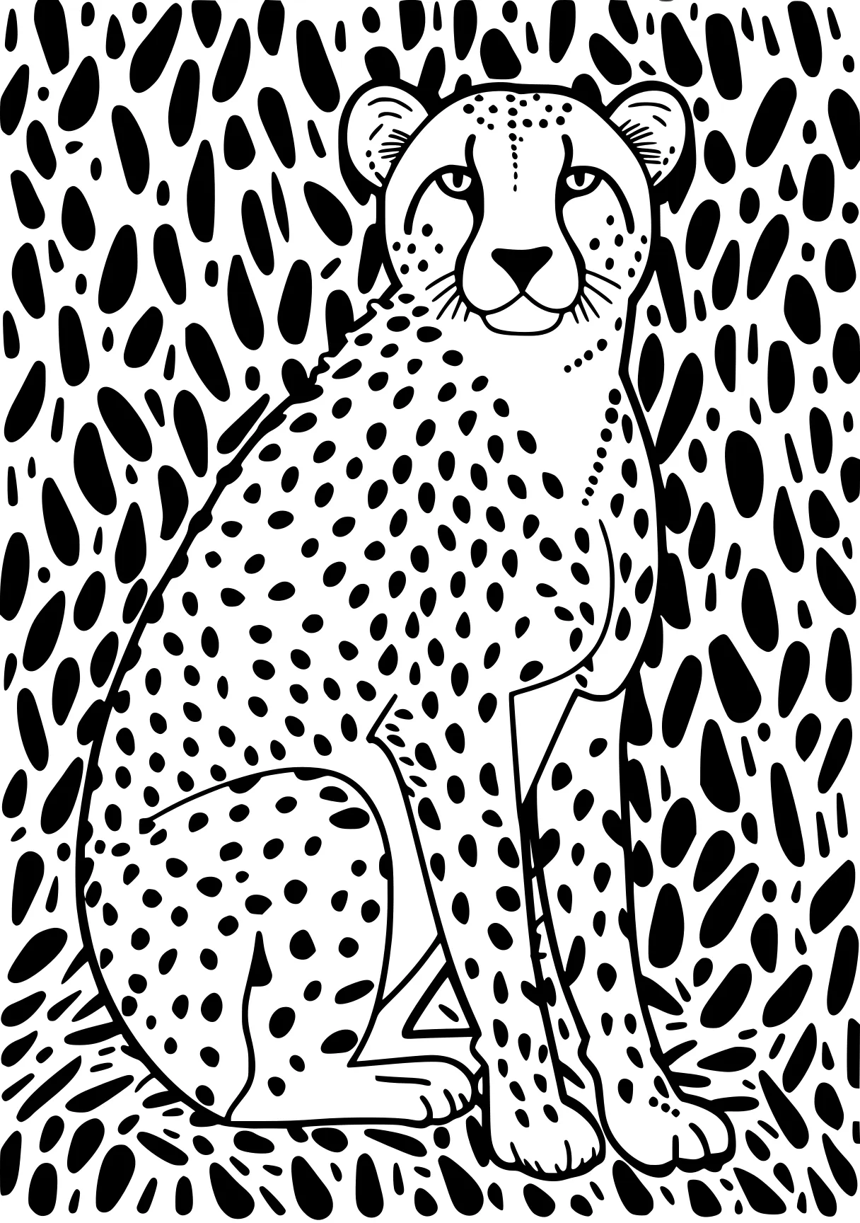 cheetah coloring page cheetah, leopard, jaguar, panther, safari, free downloads