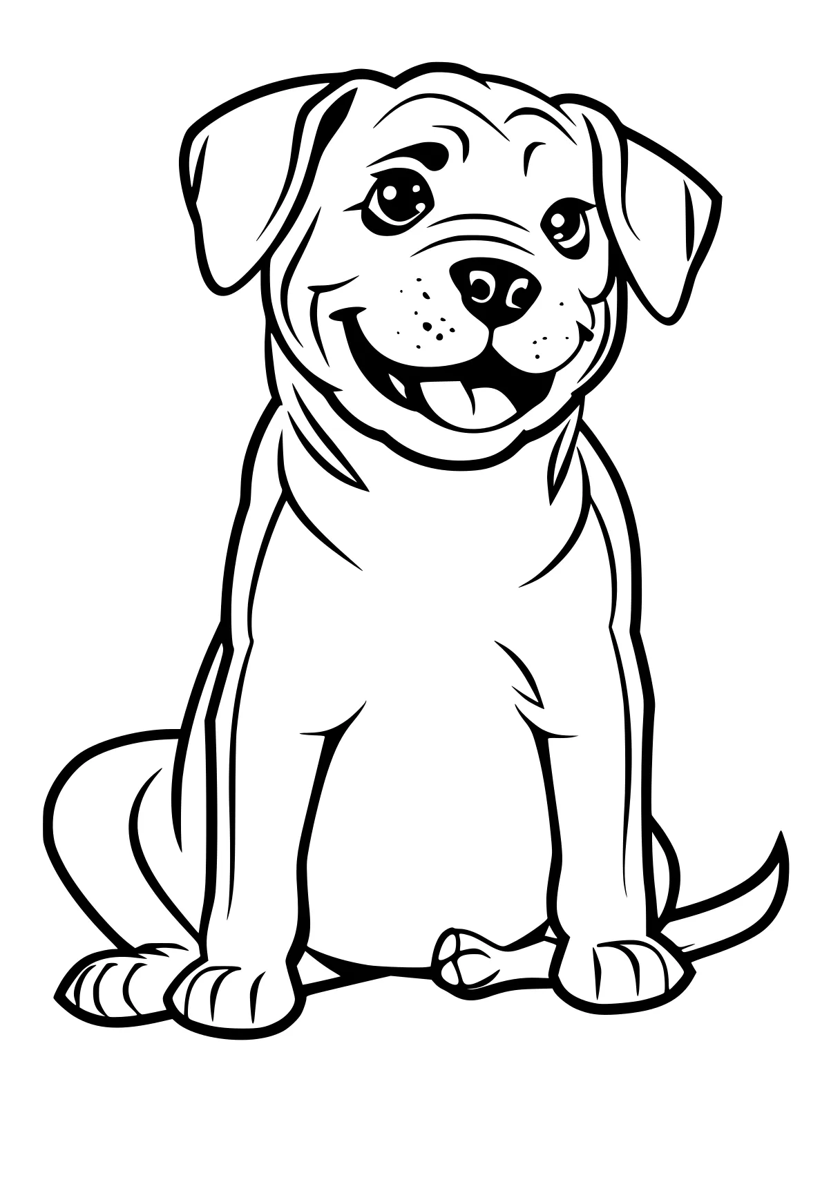 dog coloring sheet bulldog, retriever, pitbull, dog, clifford, free page downloads