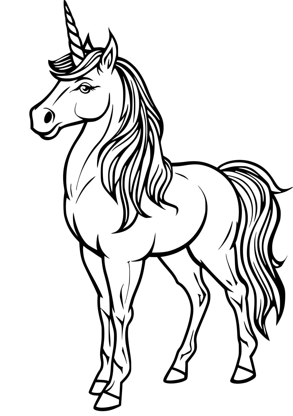 unicorn pictures to color horse, pony, unicorn, alicorn, caticorn, free coloring page downloads