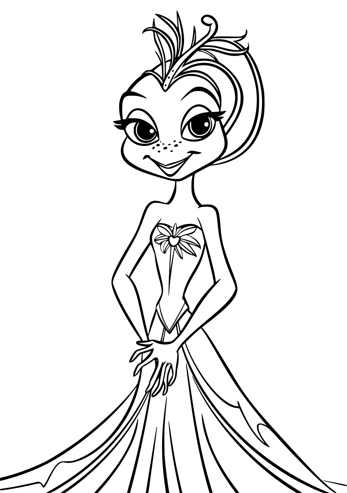 princess tiana coloring pages winx, vampirina, tiana, widow, betty, free page downloads