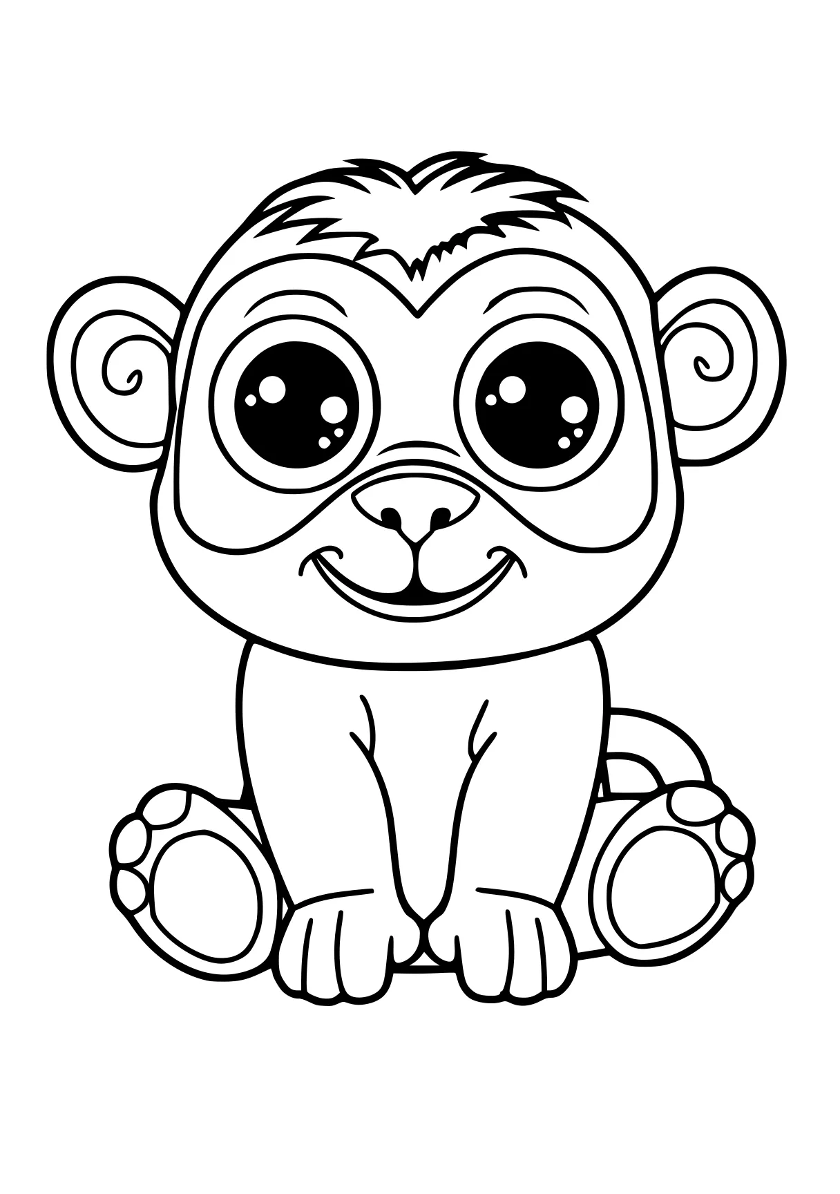 free coloring pages pdf format monkey, pug, gorilla, koala, zooba, page downloads