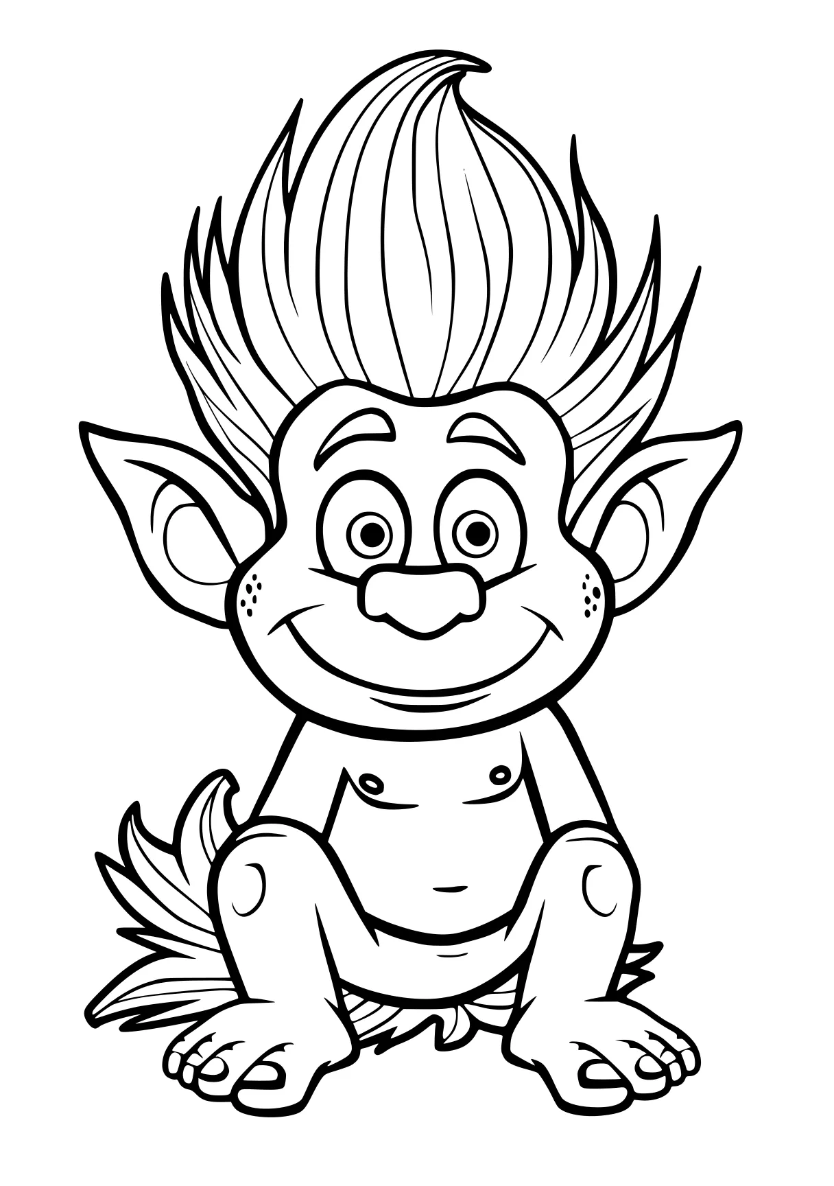 troll coloring pages gnome, monkey, goku, trolls, troll, free page downloads