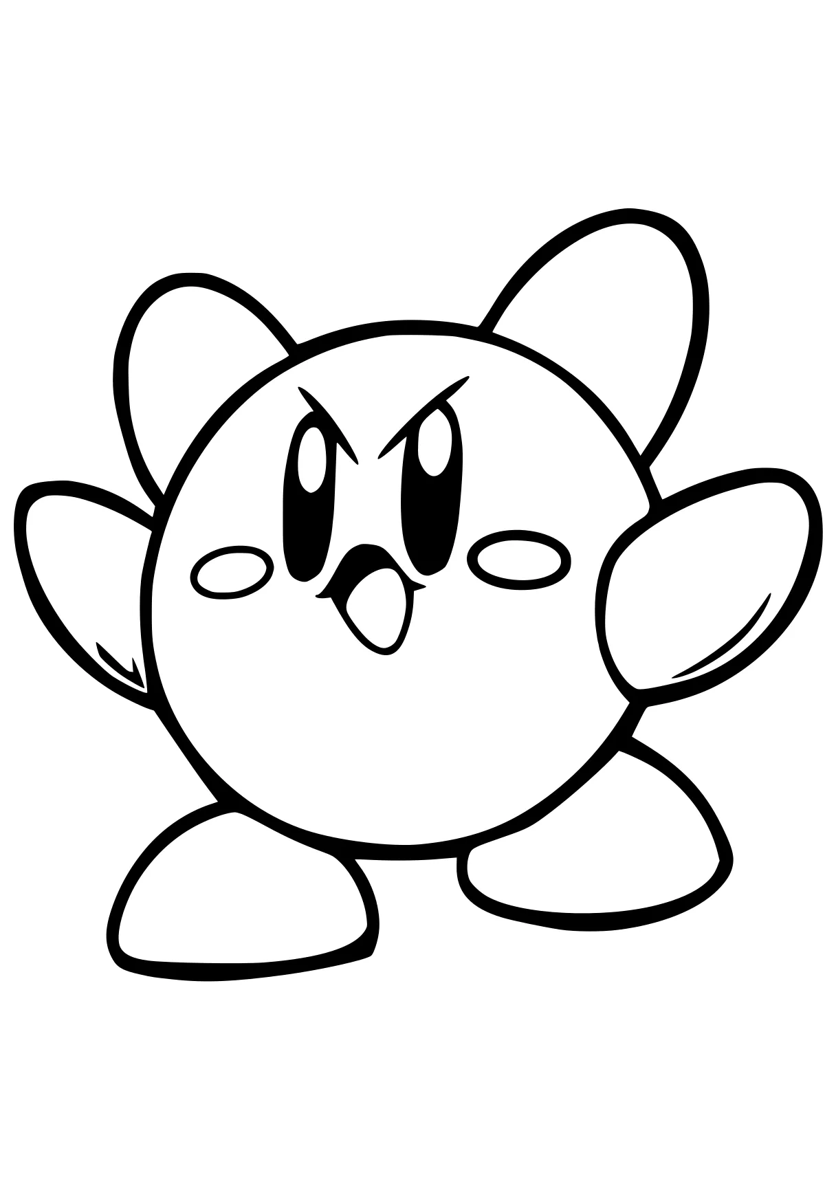 kirby coloring pages kirby, molang, jigglypuff, yoshi, toad, free page downloads