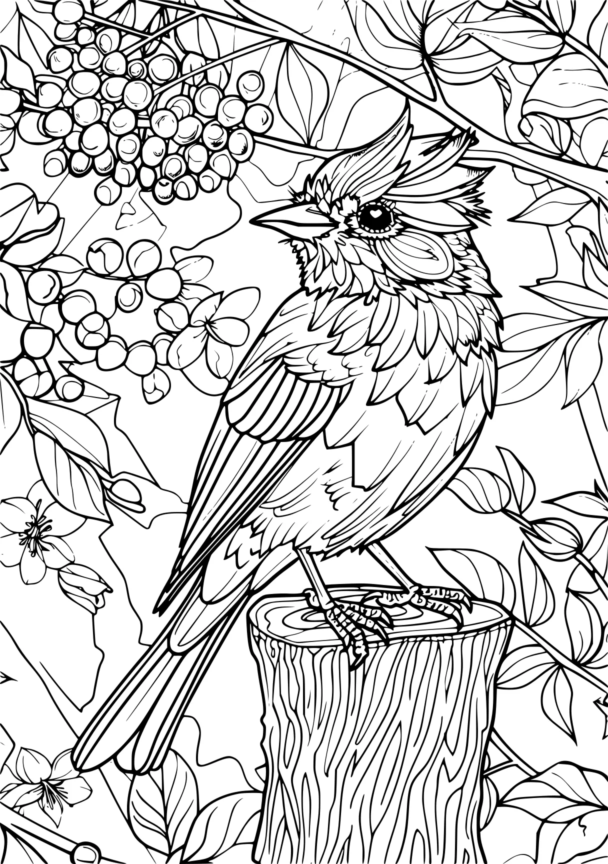 difficult coloring pages, colouring, bird, coloring, free page downloads