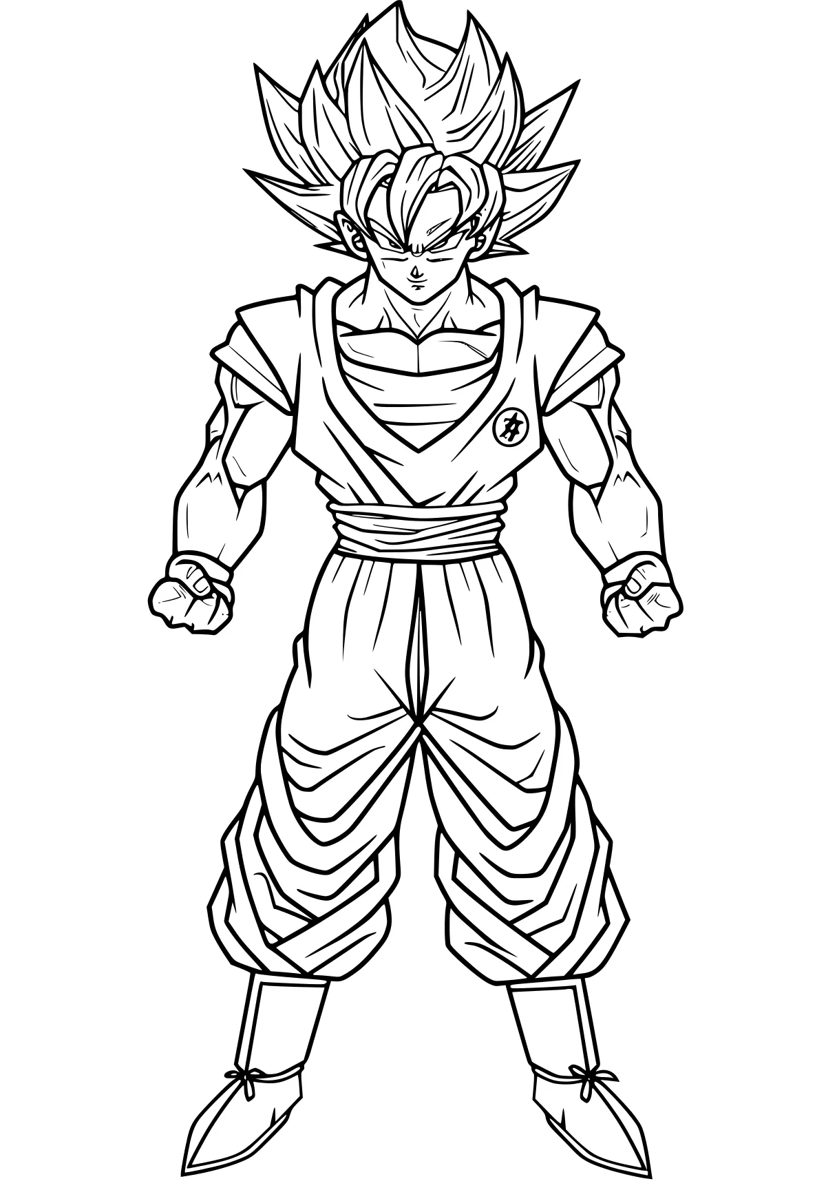 dragon ball z coloring pages gogeta, goku, broly, vegeta, vegito, free page downloads