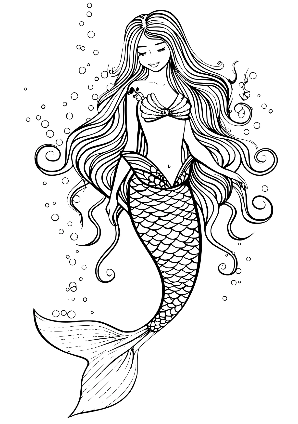 mermaid coloring pages mermaid, siren, ariel, fish, sea, free page downloads