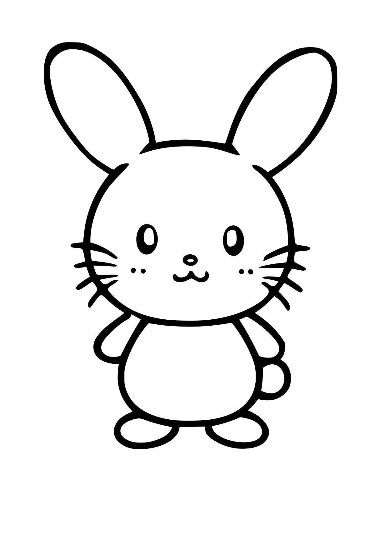 sanrio coloring pages rabbit, bunny, molang, cinnamoroll, scorbunny, free page downloads