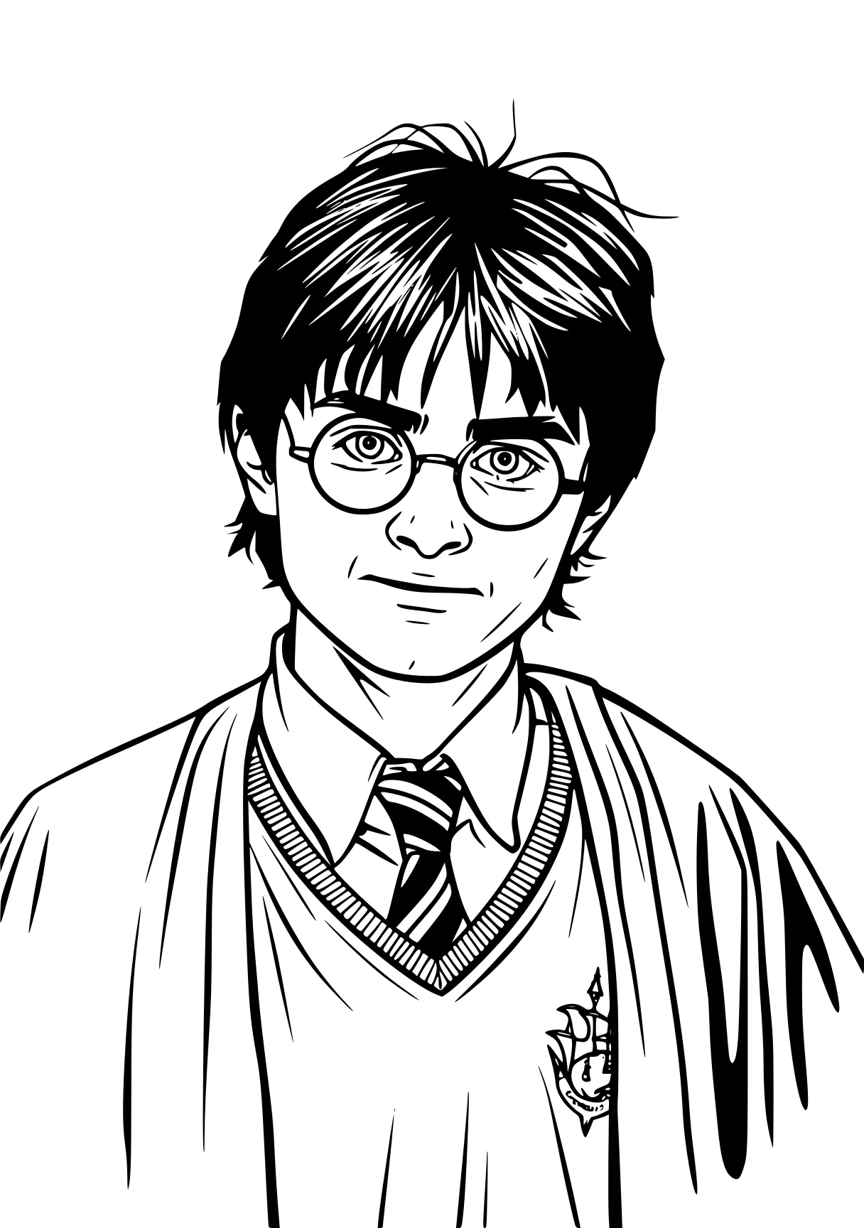 harry potter printable coloring pages potter, hp, harry, manga, mha, free page downloads