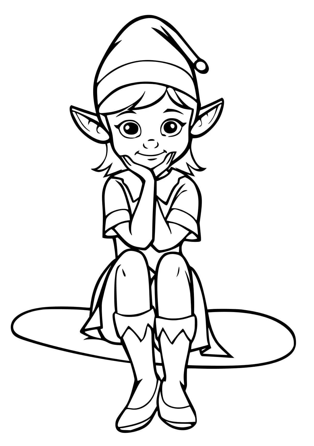 elf on the shelf coloring pages elf, goblin, link, gnome, chibi, free page downloads