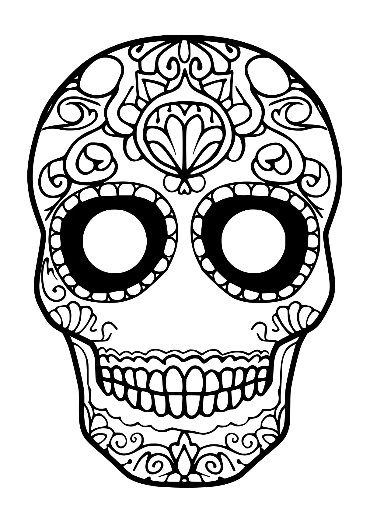 adult coloring pages muertos, skull, skeleton, free page downloads