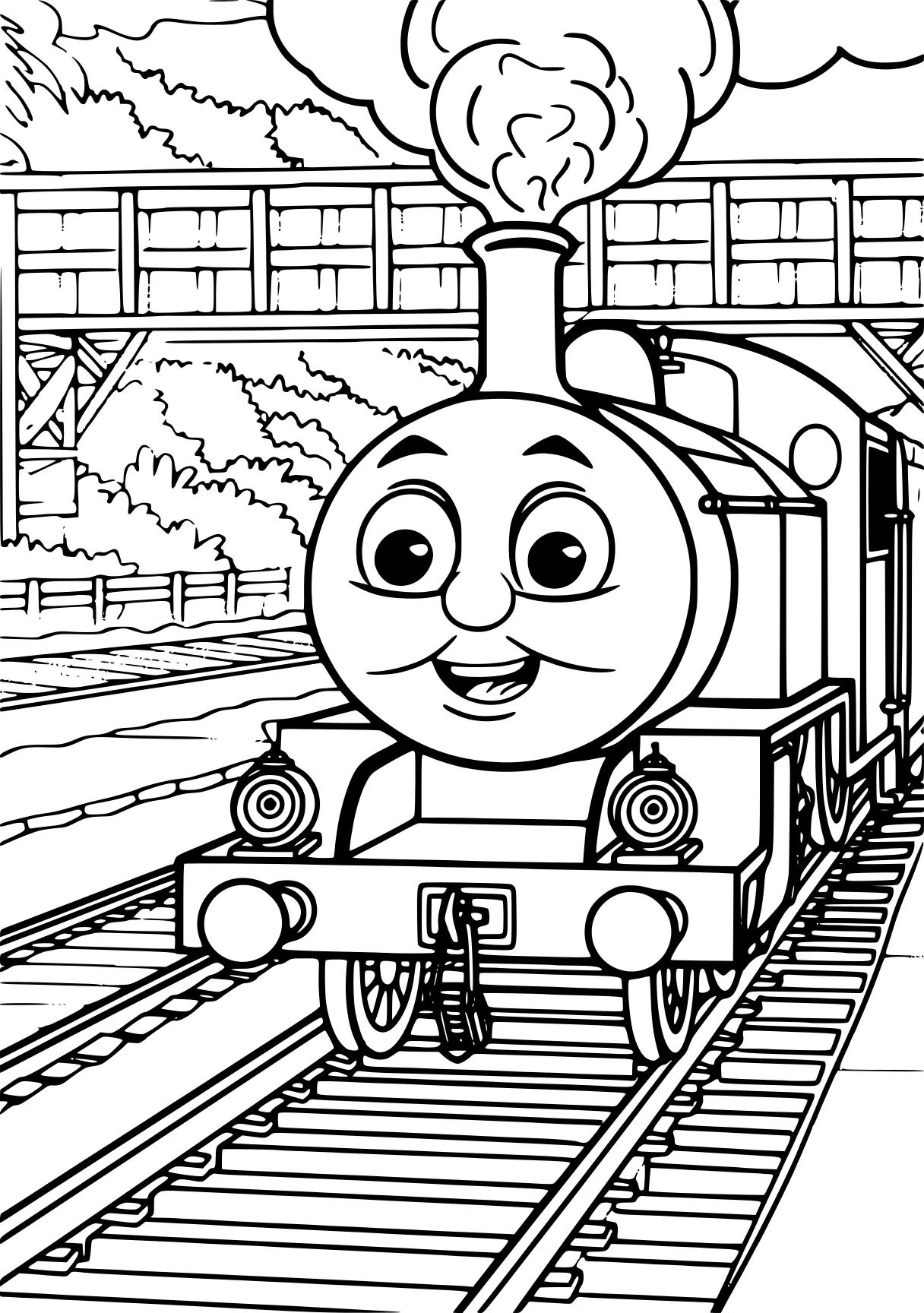 train coloring page thomas, percy, train, free downloads