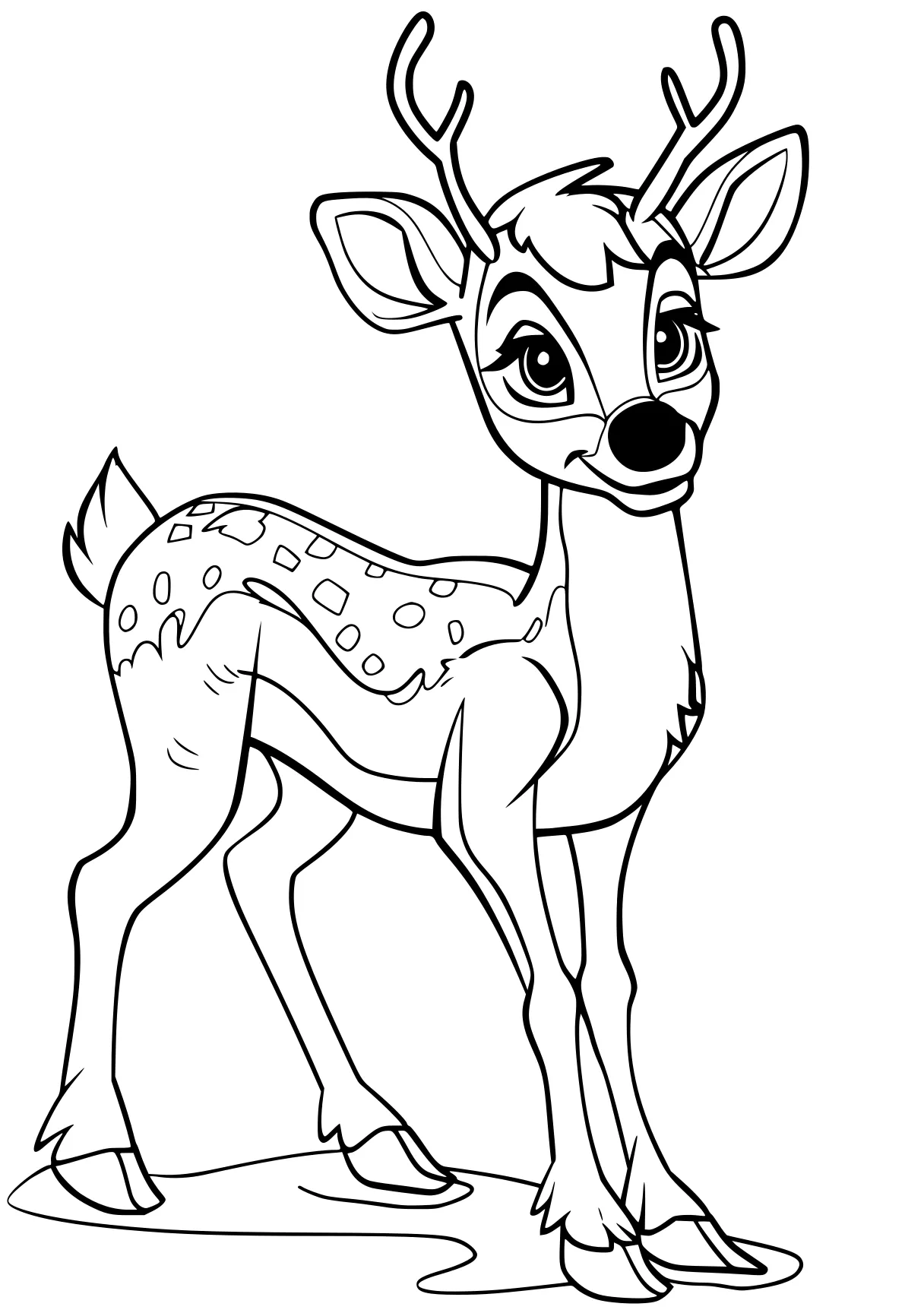 reindeer coloring page deer, bambi, rudolph, reindeer, free downloads